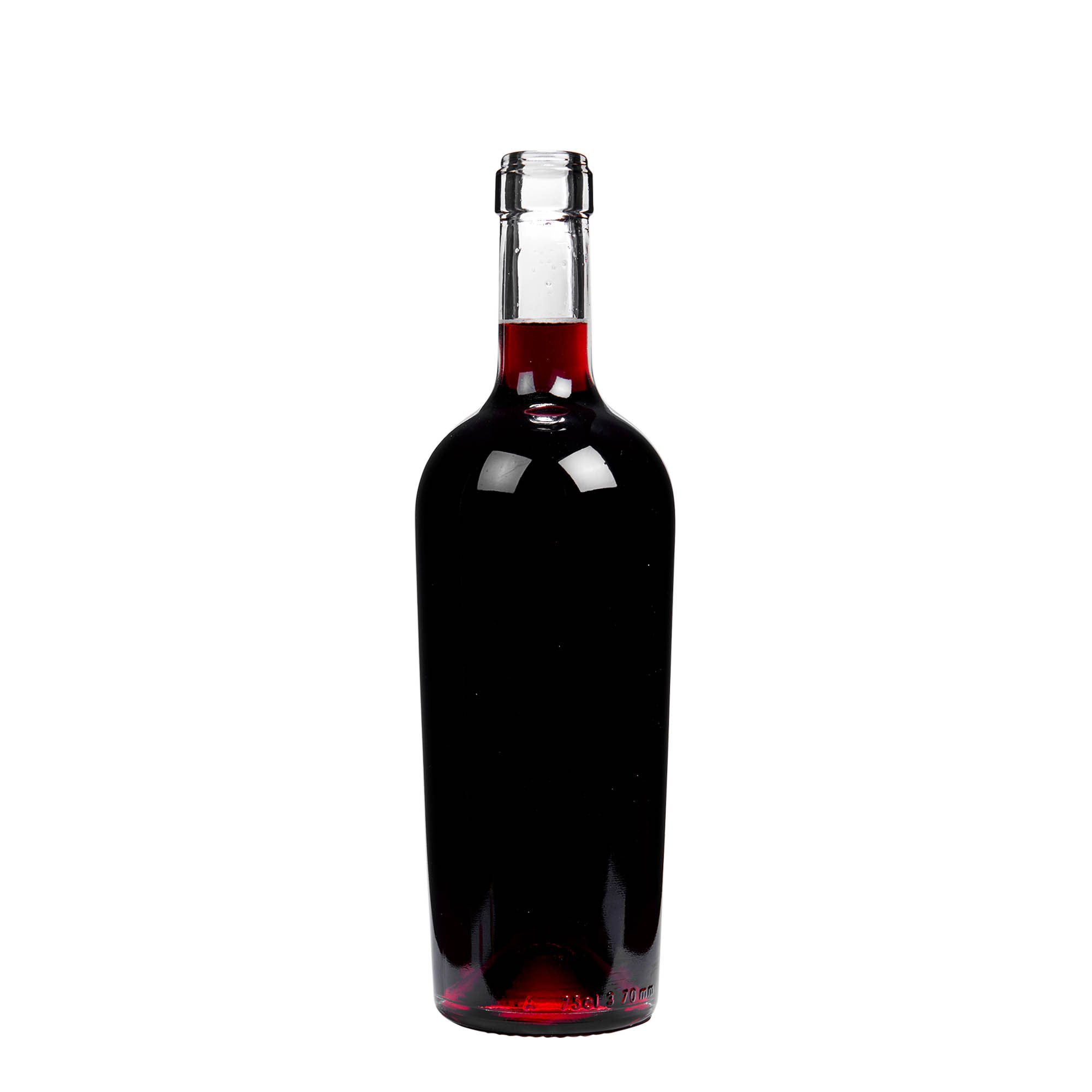 750 ml fľaša na víno 'Imperiale', hrdlo: korok