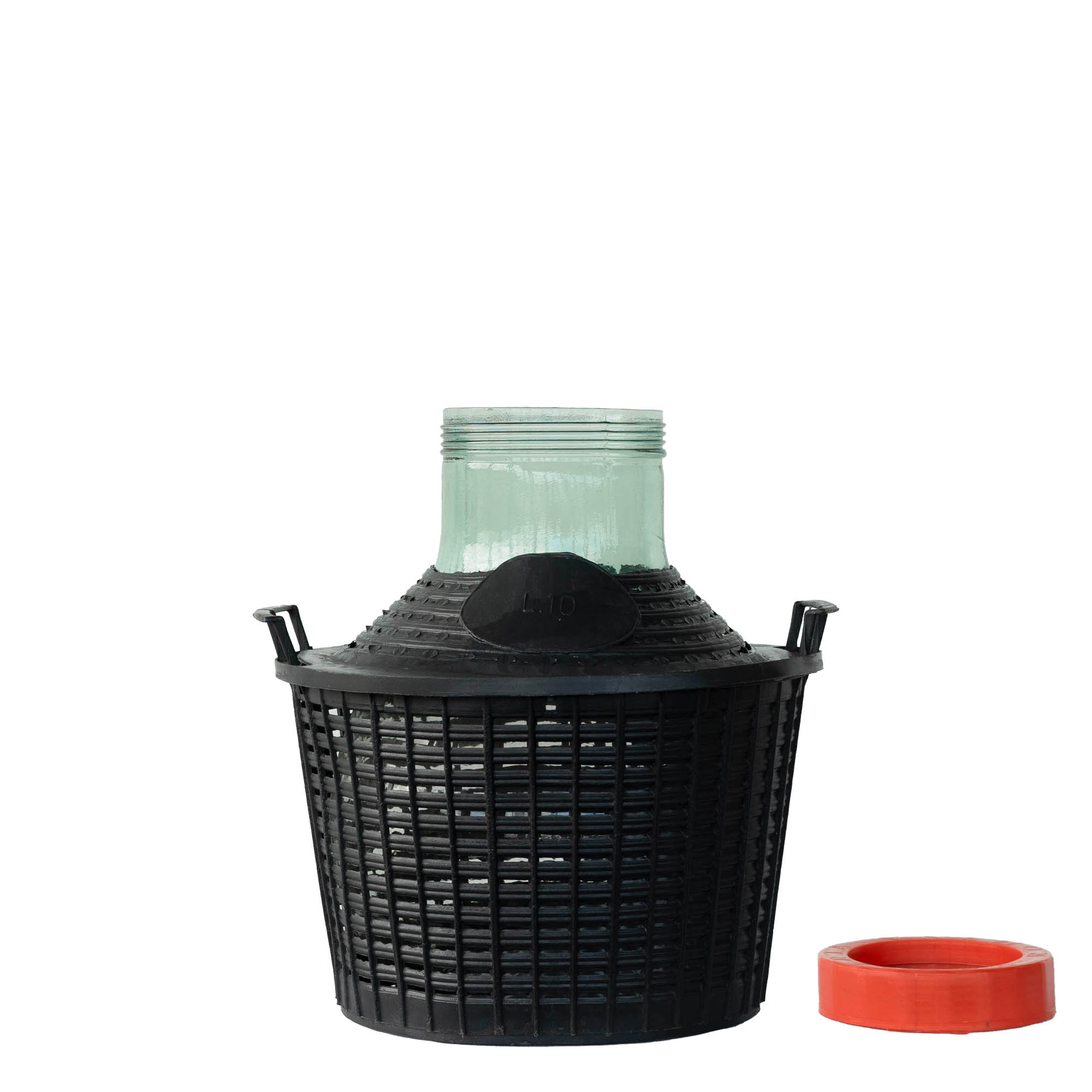 10 l balónová fľaša široký hrdlom, sklo, uzáver: skrutkovací uzáver