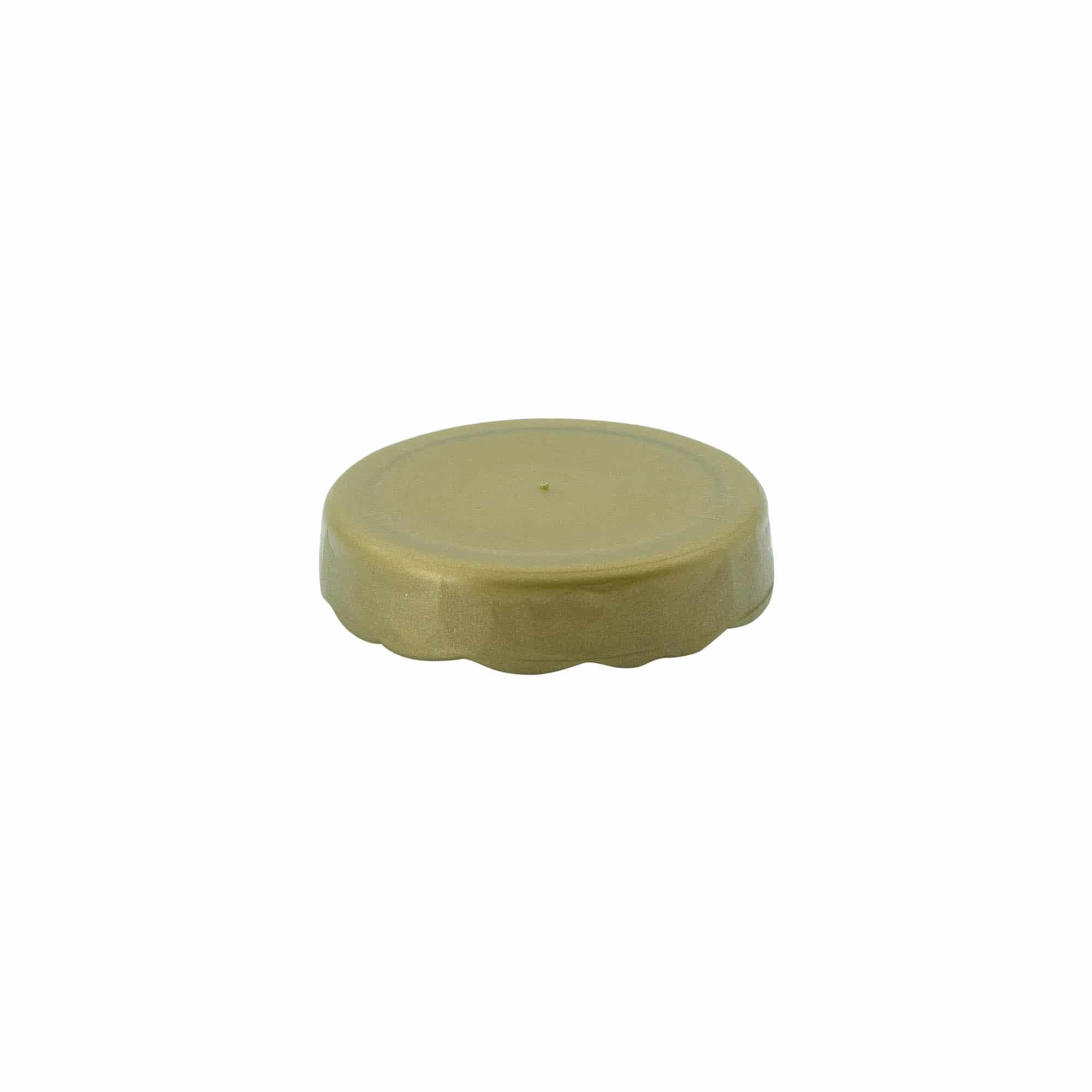 Nasadzovacie veko pre keramický hrniec s úzkym hrdlom, HDPE plast, zlatá farba Nasadzovacie veko pre keramický hrniec s úzkym hrdlom, HDPE plast, zlatá farba