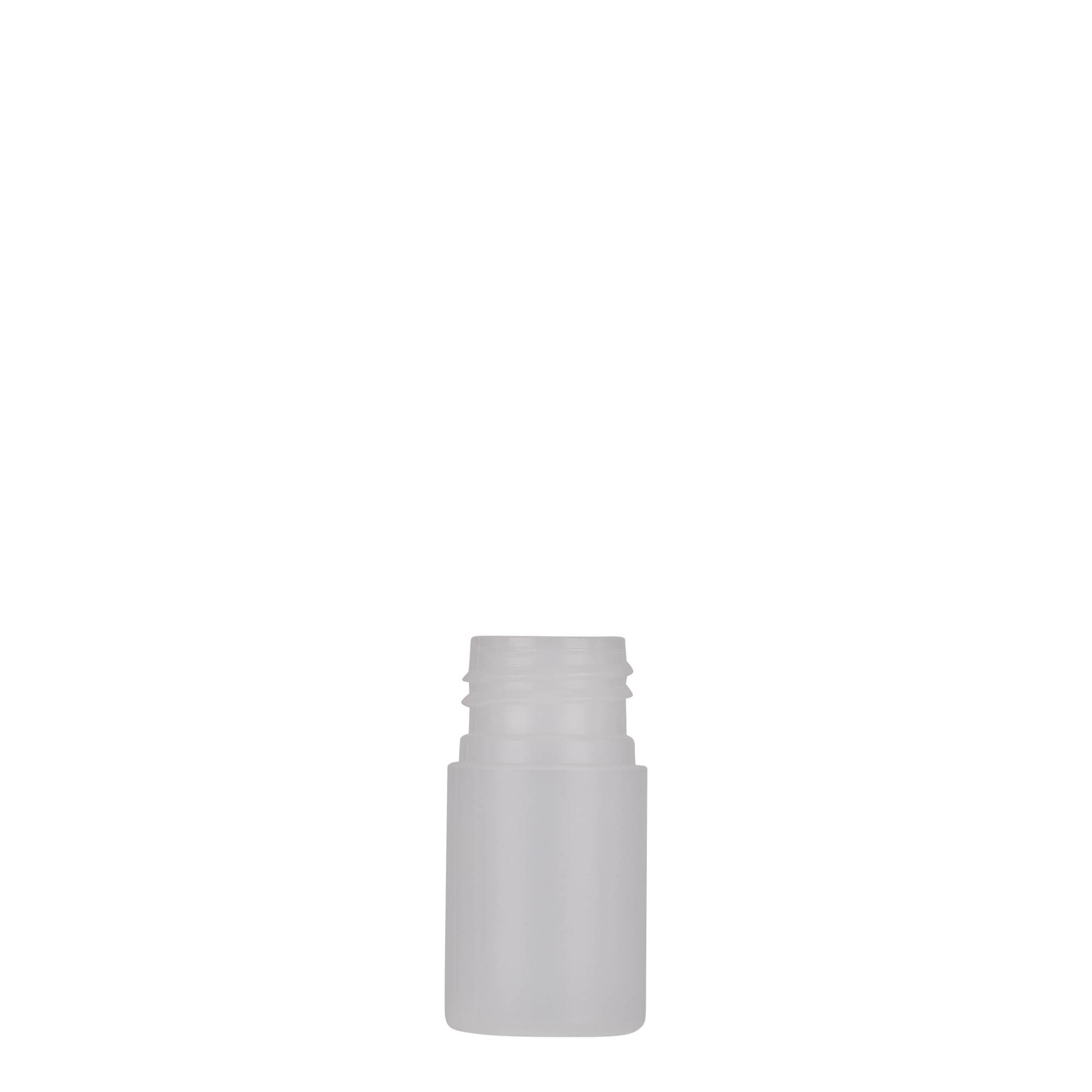 15 ml plastová fľaša 'Tuffy', HDPE, prírodná, hrdlo: 24/410