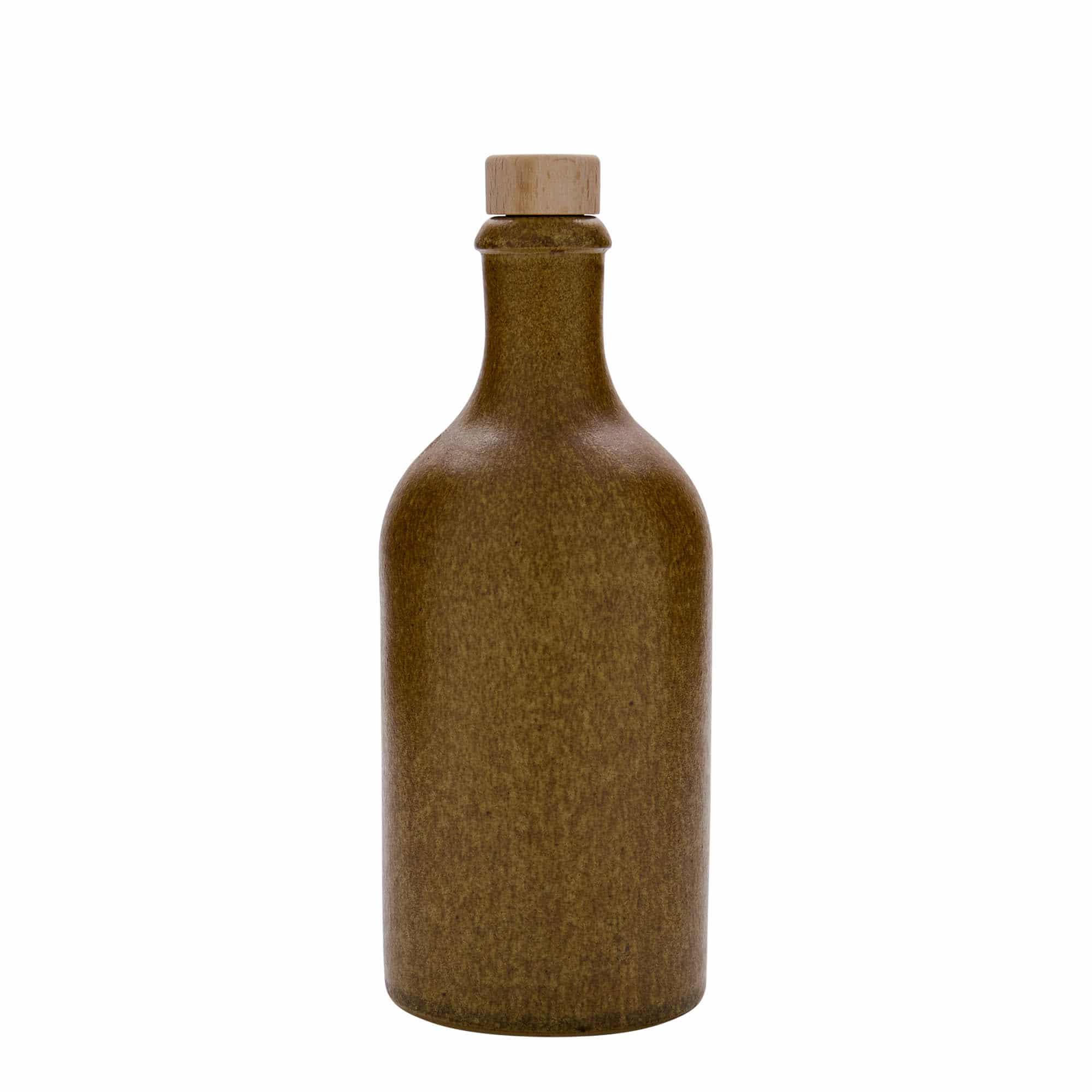 500 ml hlinený krčah, kamenina, hnedá – kryštálová farba, hrdlo: korok