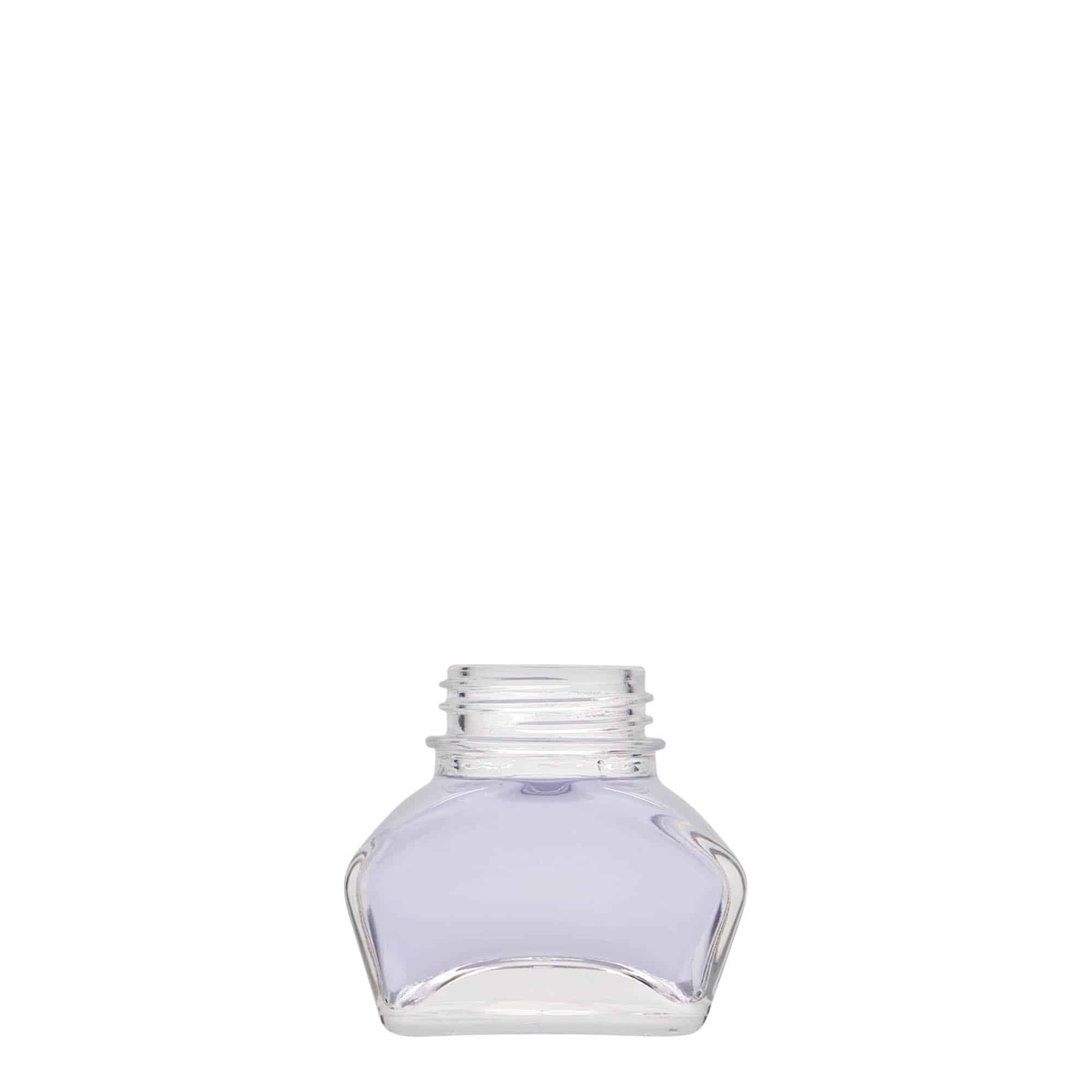 30 ml kalamár, obdĺžniková, hrdlo: skrutkovací uzáver