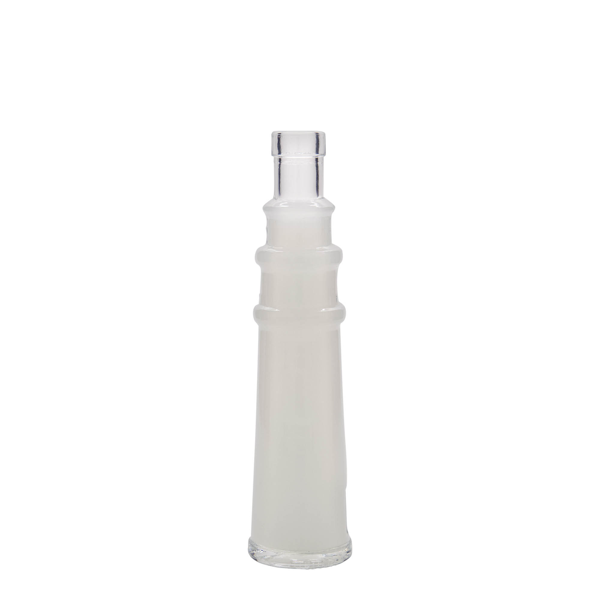 100 ml sklenená fľaša 'Leuchtturm', hrdlo: korok 100 ml sklenená fľaša 'Leuchtturm', hrdlo: korok