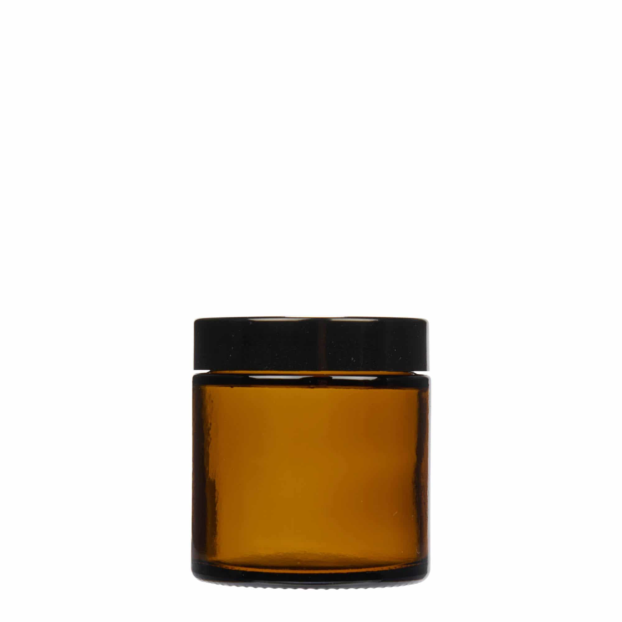 120 ml téglik „Brown Line“, sklený, hnedá farba, hrdlo: skrutkovací uzáver