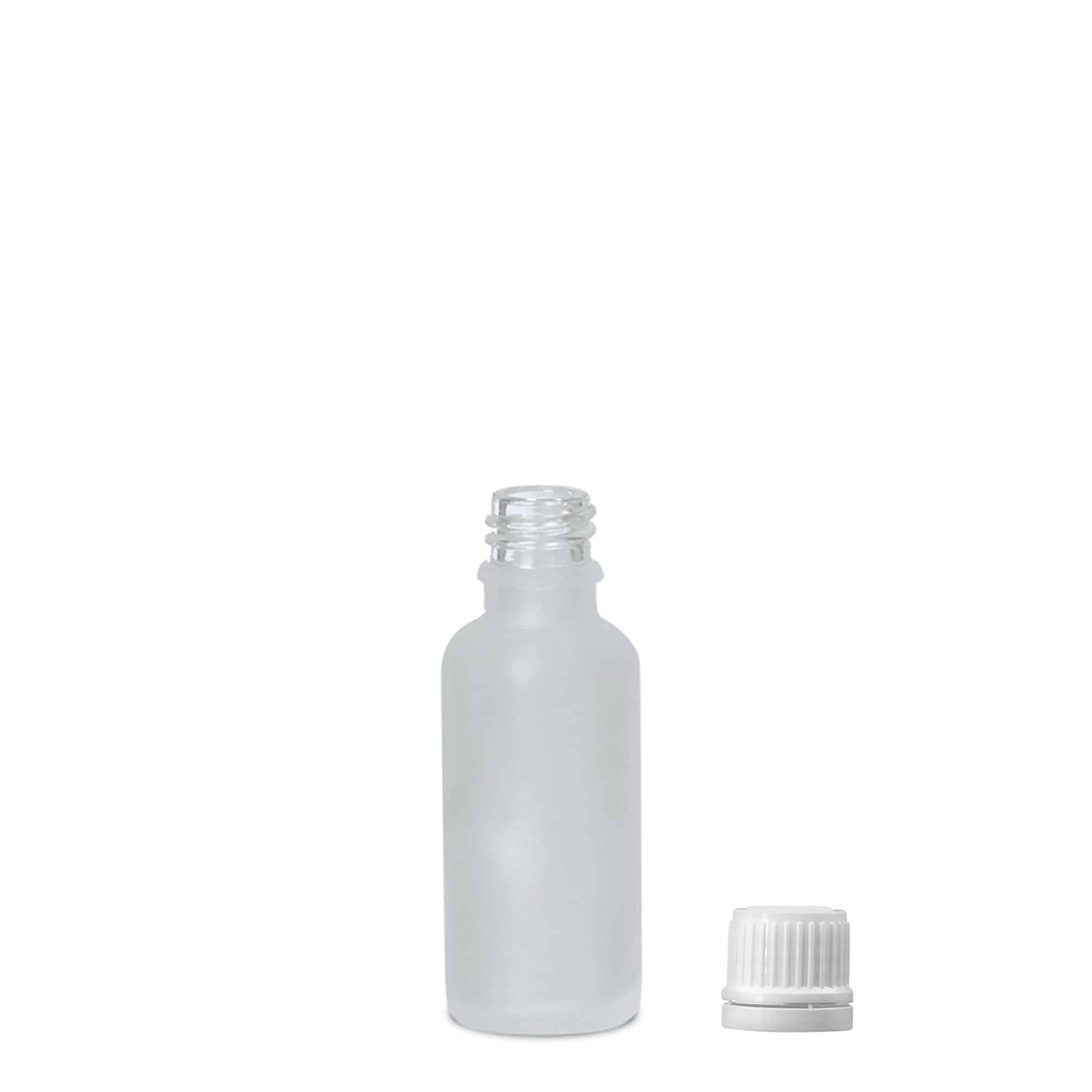 30 ml liekovka, sklo, hnedá matná, hrdlo: DIN 18