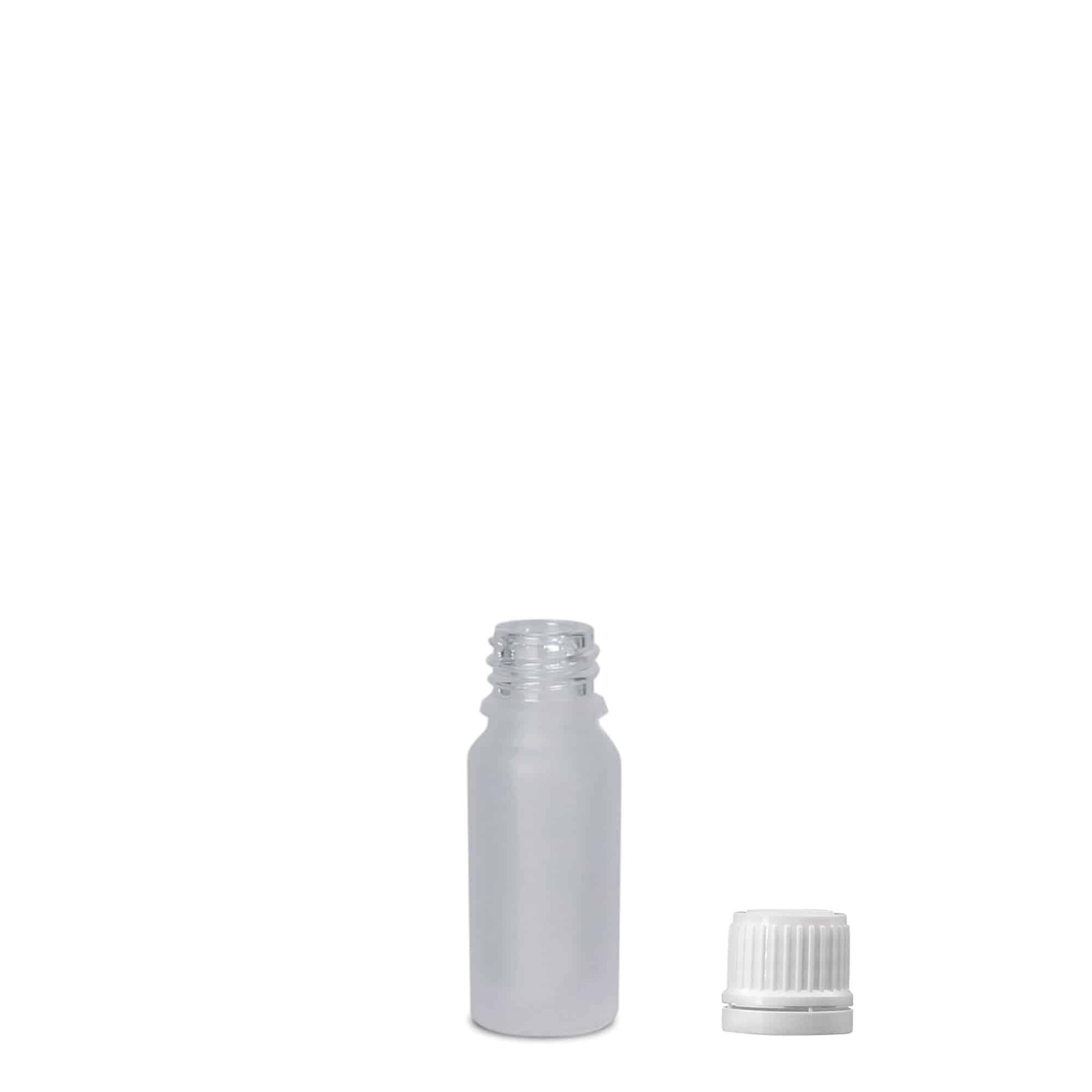 10 ml liekovka, sklo, hnedá matná, hrdlo: DIN 18