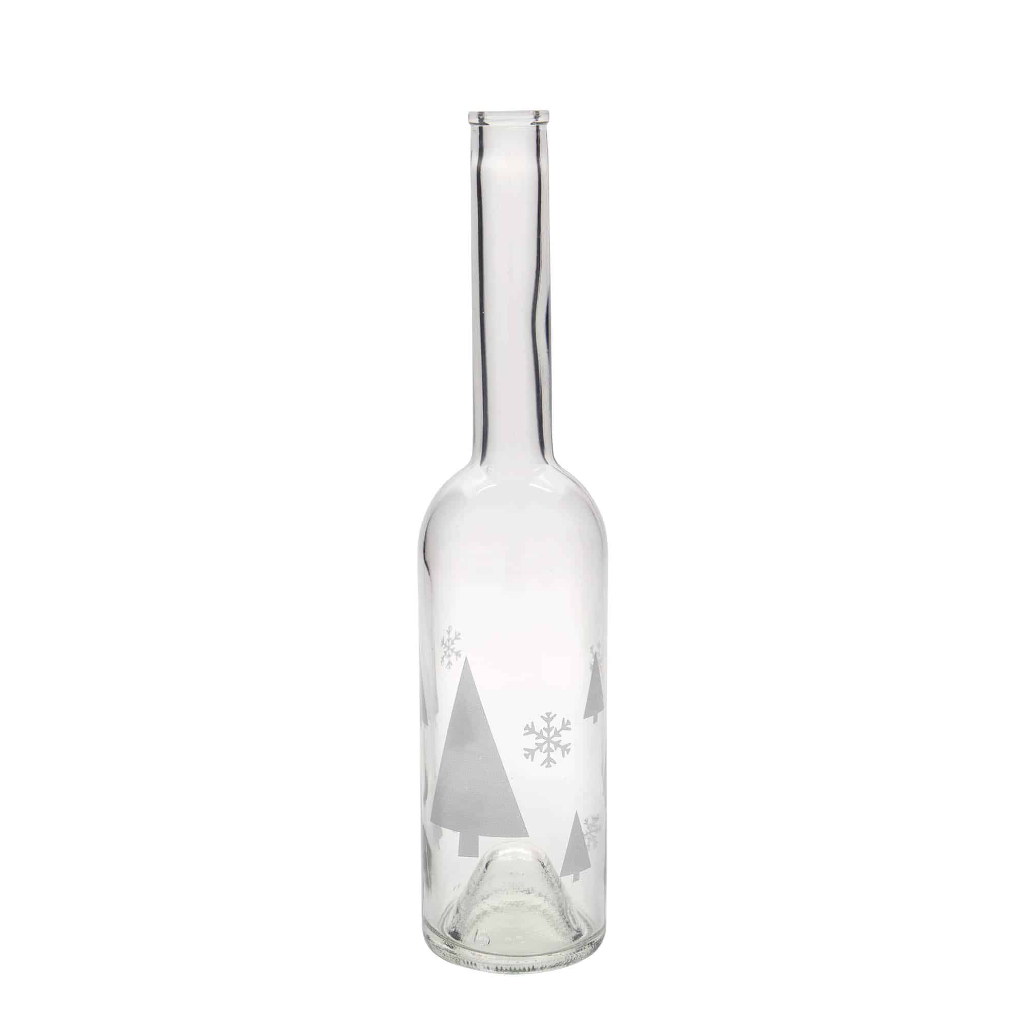 500 ml sklená fľaša „Opera“, motív: snehové vločky, hrdlo: korok 500 ml sklená fľaša „Opera“, motív: snehové vločky, hrdlo: korok