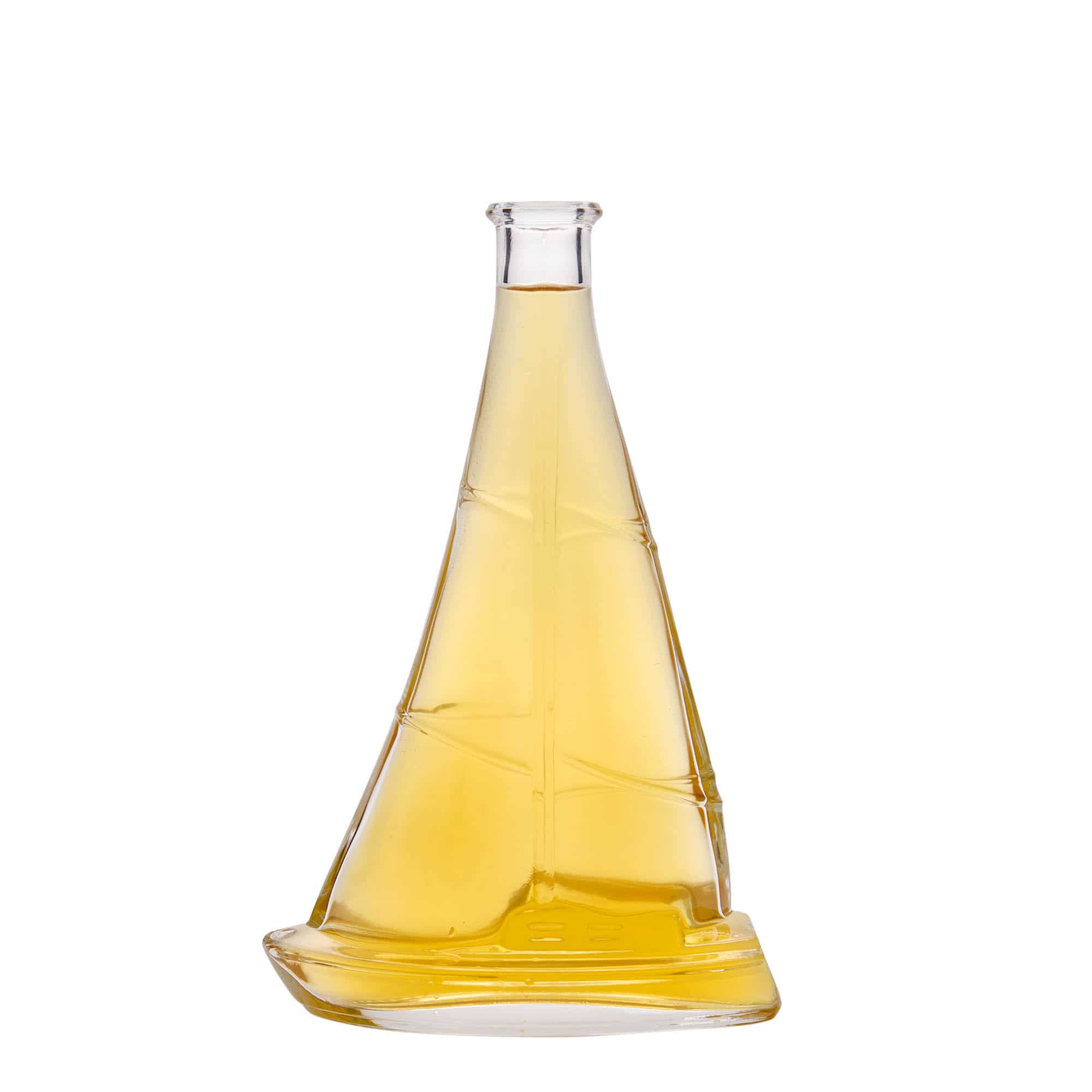 350 ml sklená fľaša „Plachetnica“, hrdlo: korok