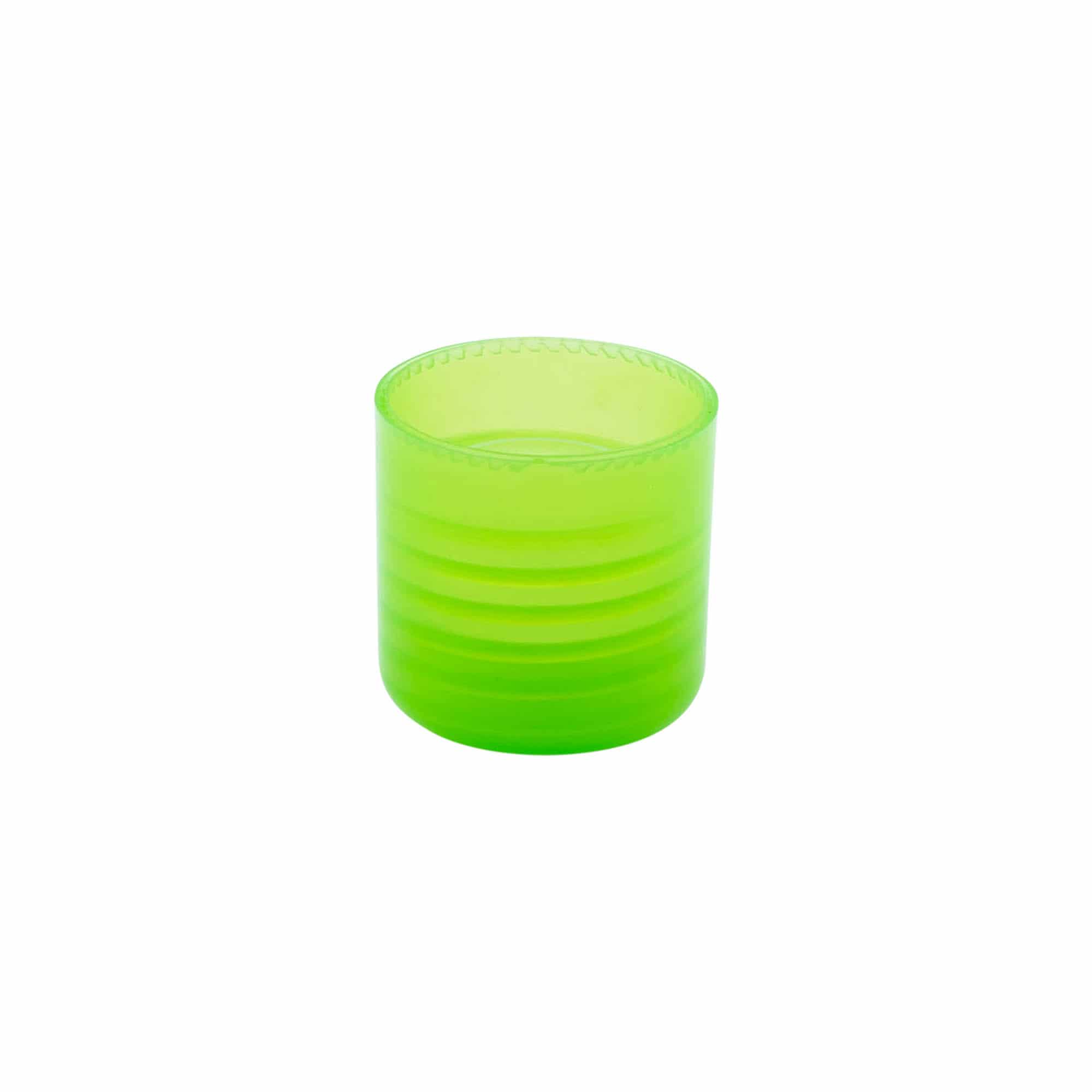 Skrutkovací uzáver so striekacím nadstavcom PP plast, zelená farba, pre hrdlo: 24/410