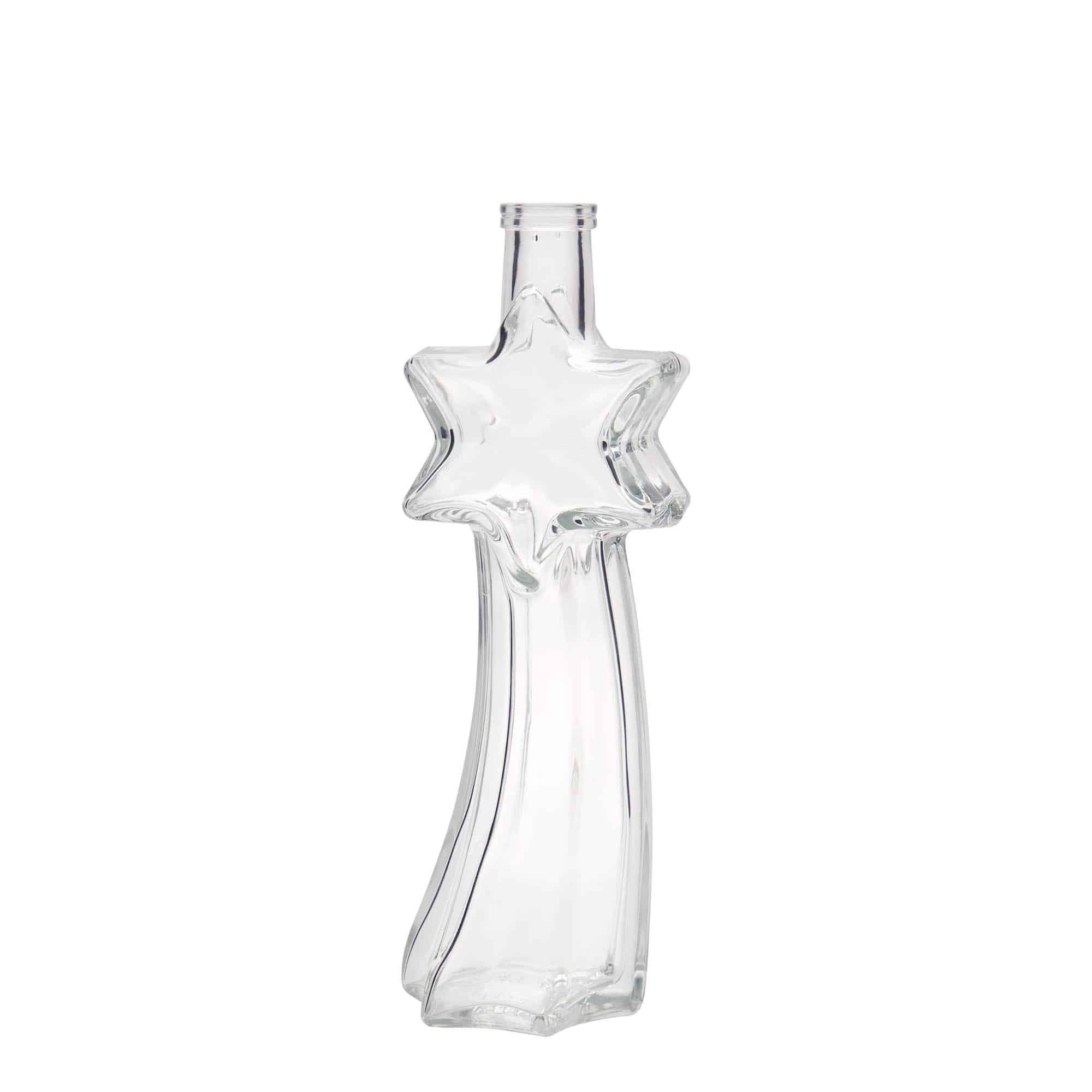 200 ml sklená fľaša „Padajúca hviezda“, hrdlo: korok