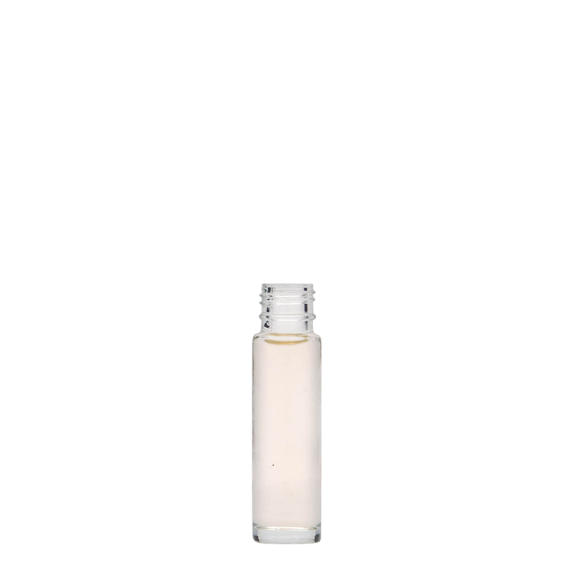 10 ml roll-on fľaštička, sklo, hrdlo: skrutkovací uzáver