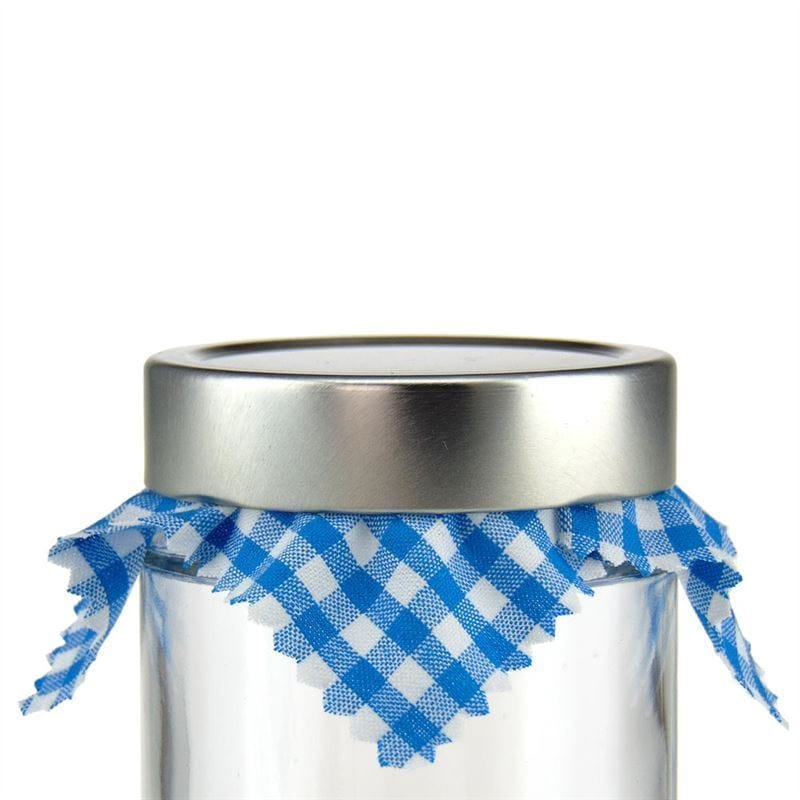 Kockované látkové podložky 12x12, štvorcové, textilné, modré, hrdlo: TO38-TO53