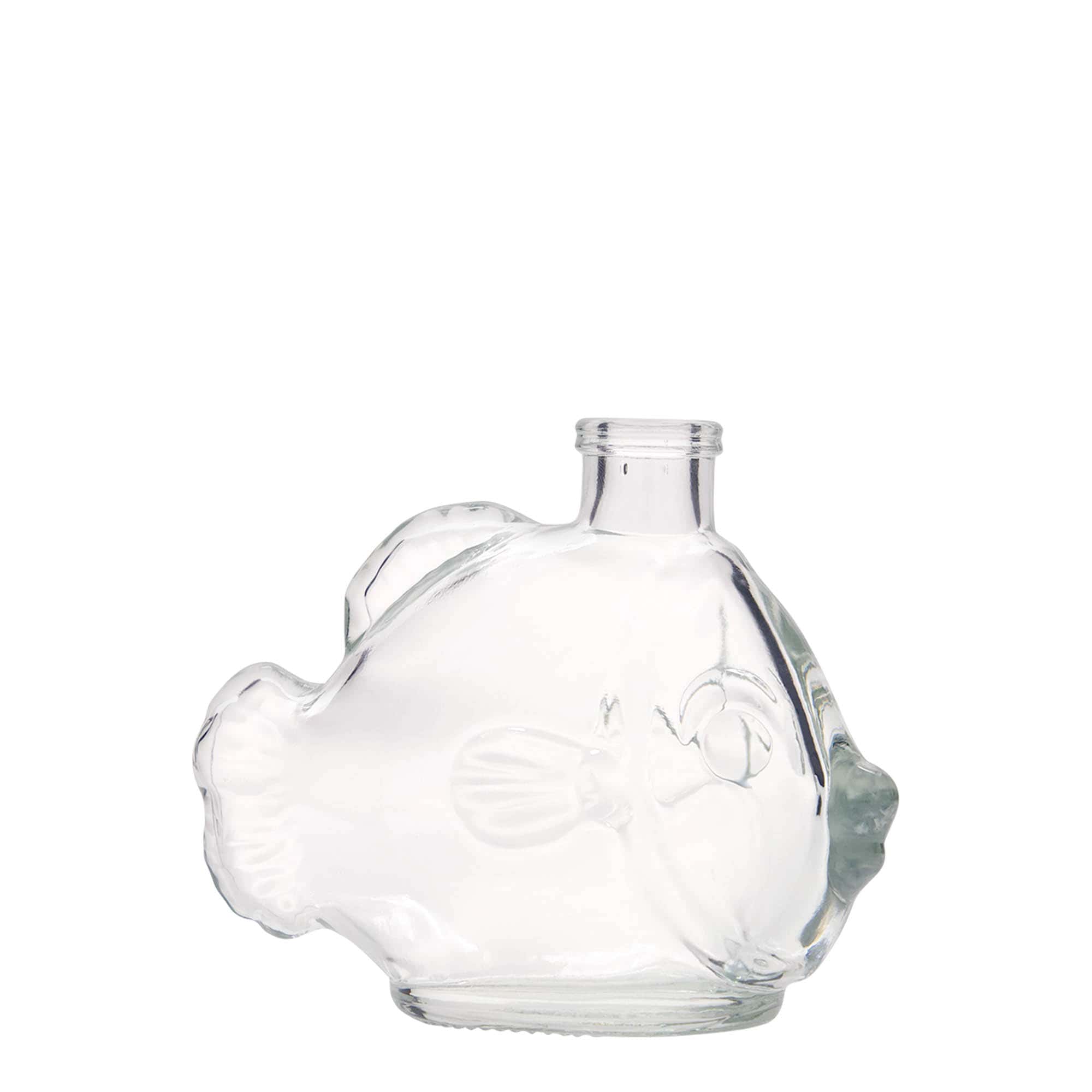 200 ml sklená fľaša „Ryba“, hrdlo: korok