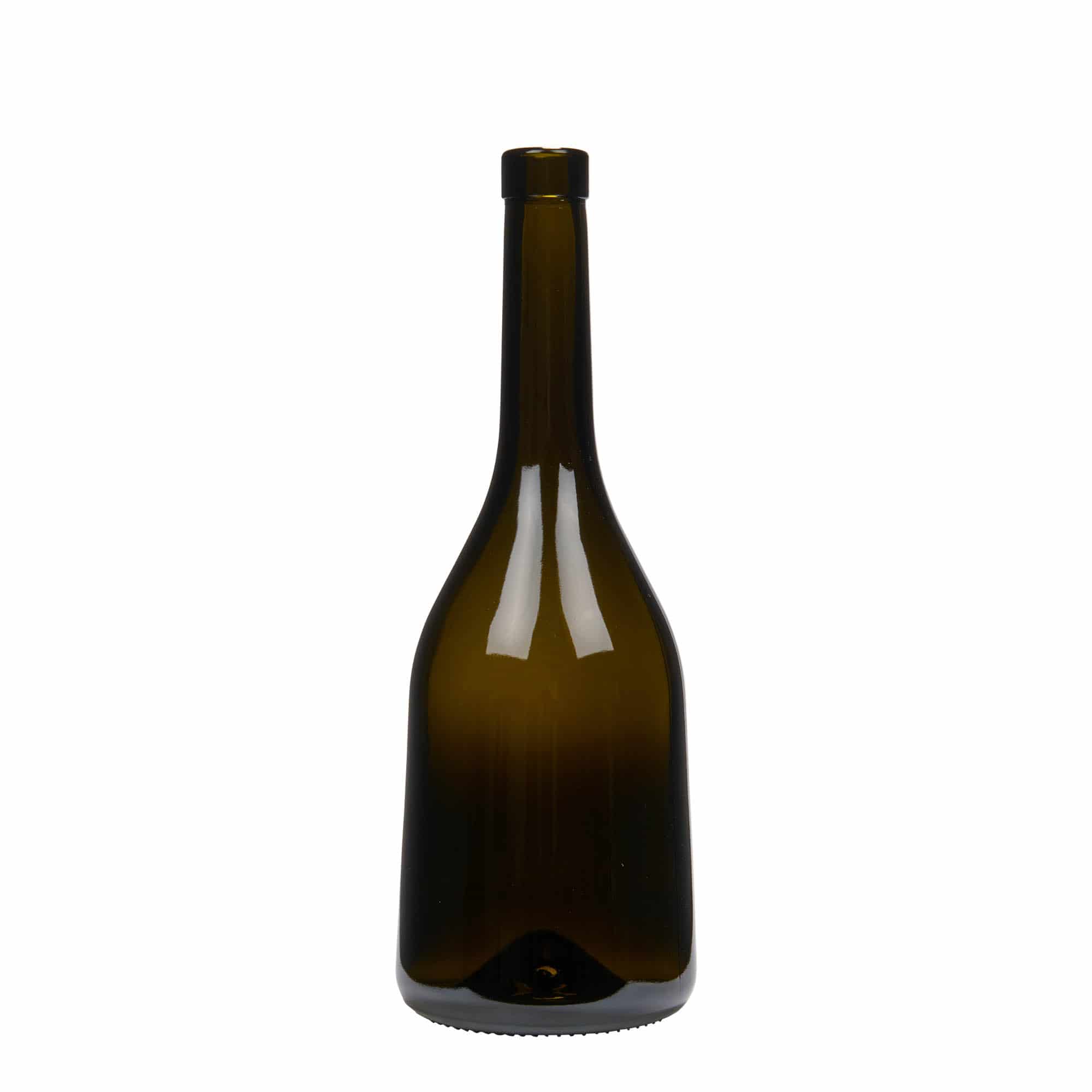 750 ml sklená fľaša „Rustica“, antická zelená farba, hrdlo: korok 750 ml sklená fľaša „Rustica“, antická zelená farba, hrdlo: korok