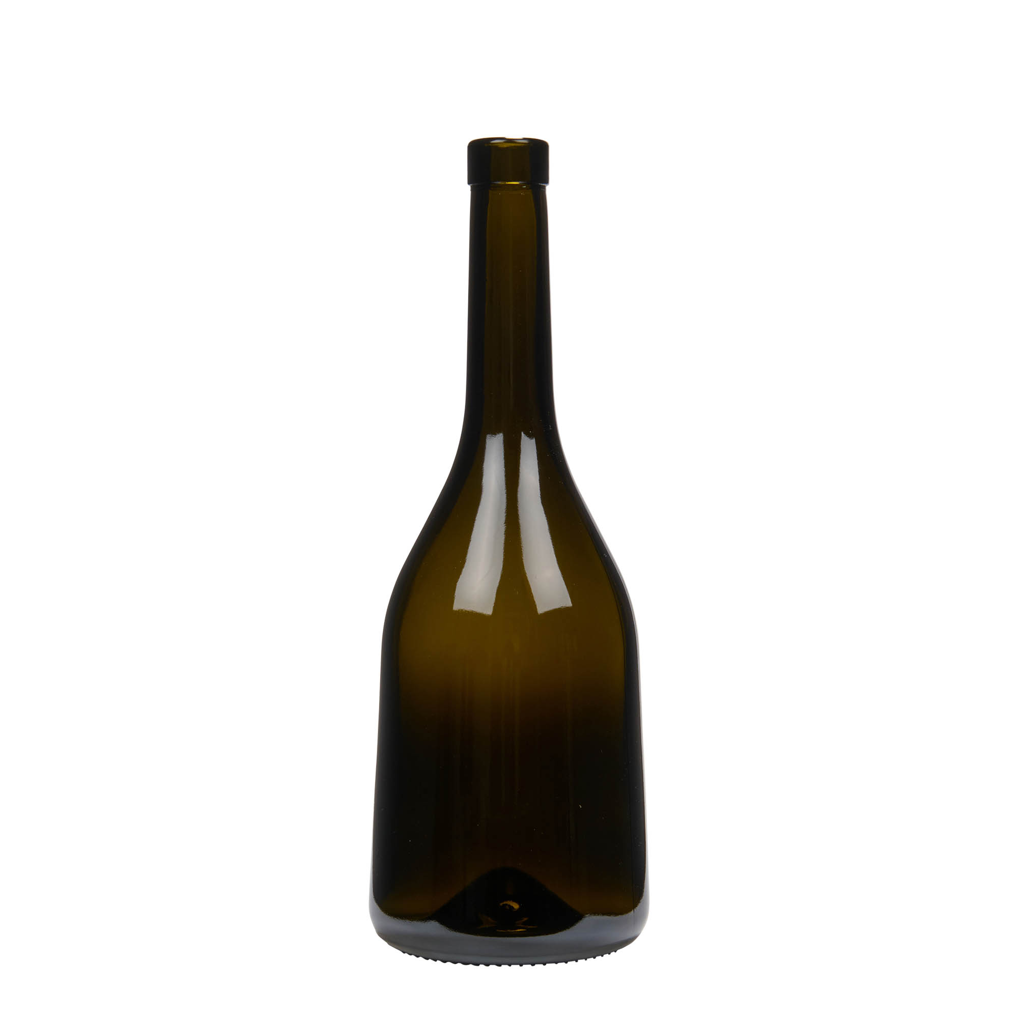 750 ml sklenená fľaša 'Rustica', antikzelená, hrdlo: korkové