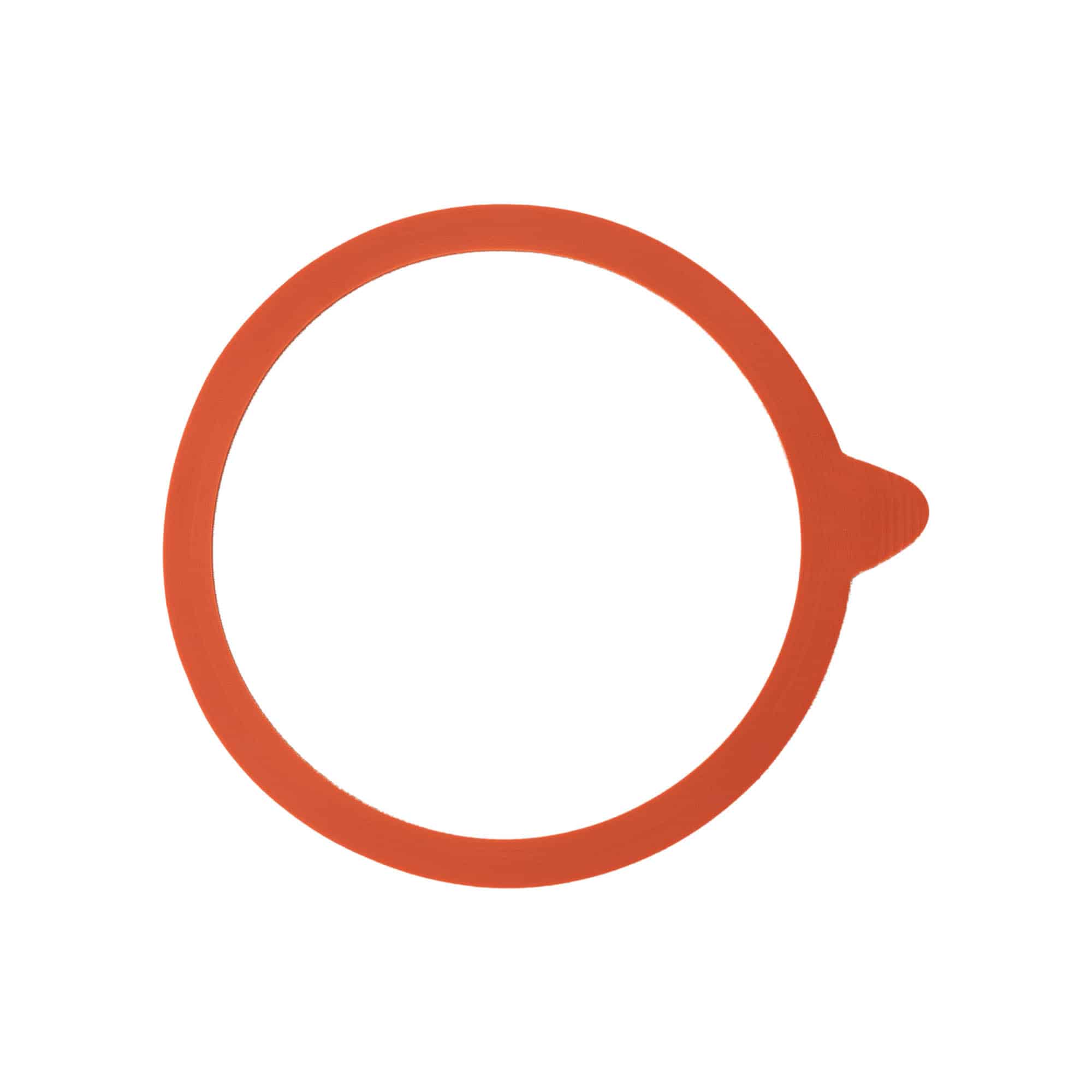 WECK-zatvárací krúžok RR100 #, červený, otvor: okrúhly okraj