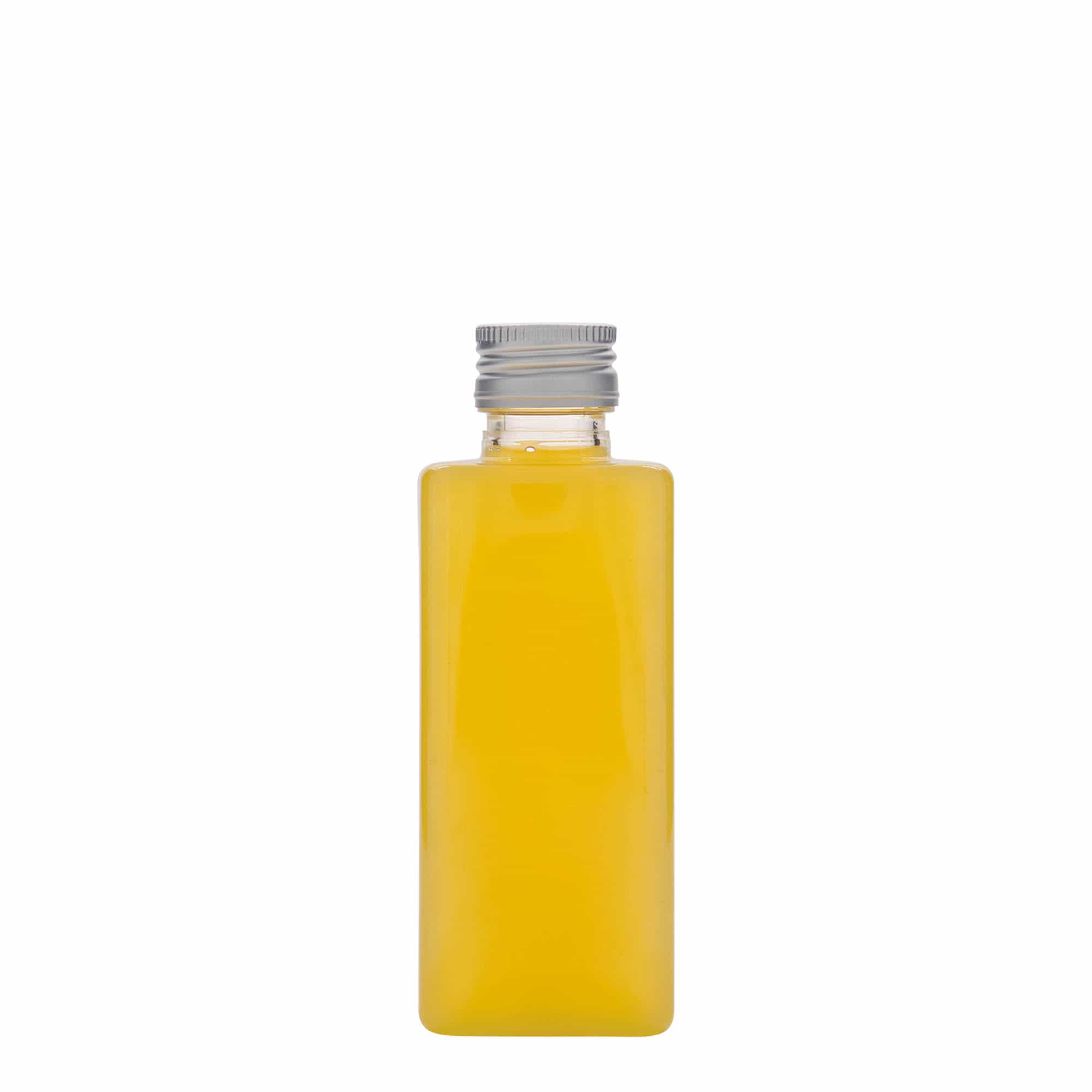 250 ml PET fľaša 'Karl', štvorcová, plast, hrdlo: PP 28