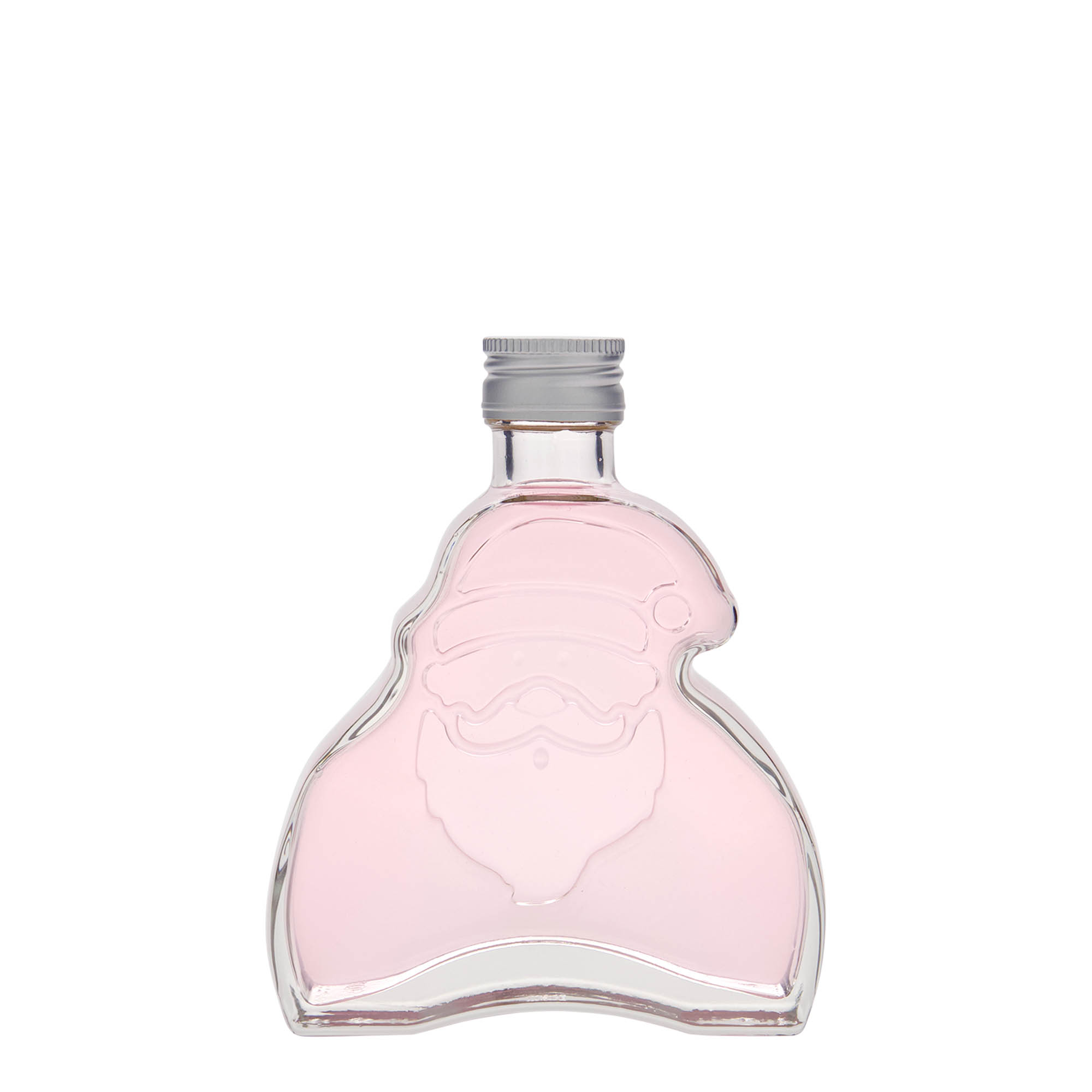 200 ml sklenená fľaša 'Santa Claus', hrdlo: PP 28