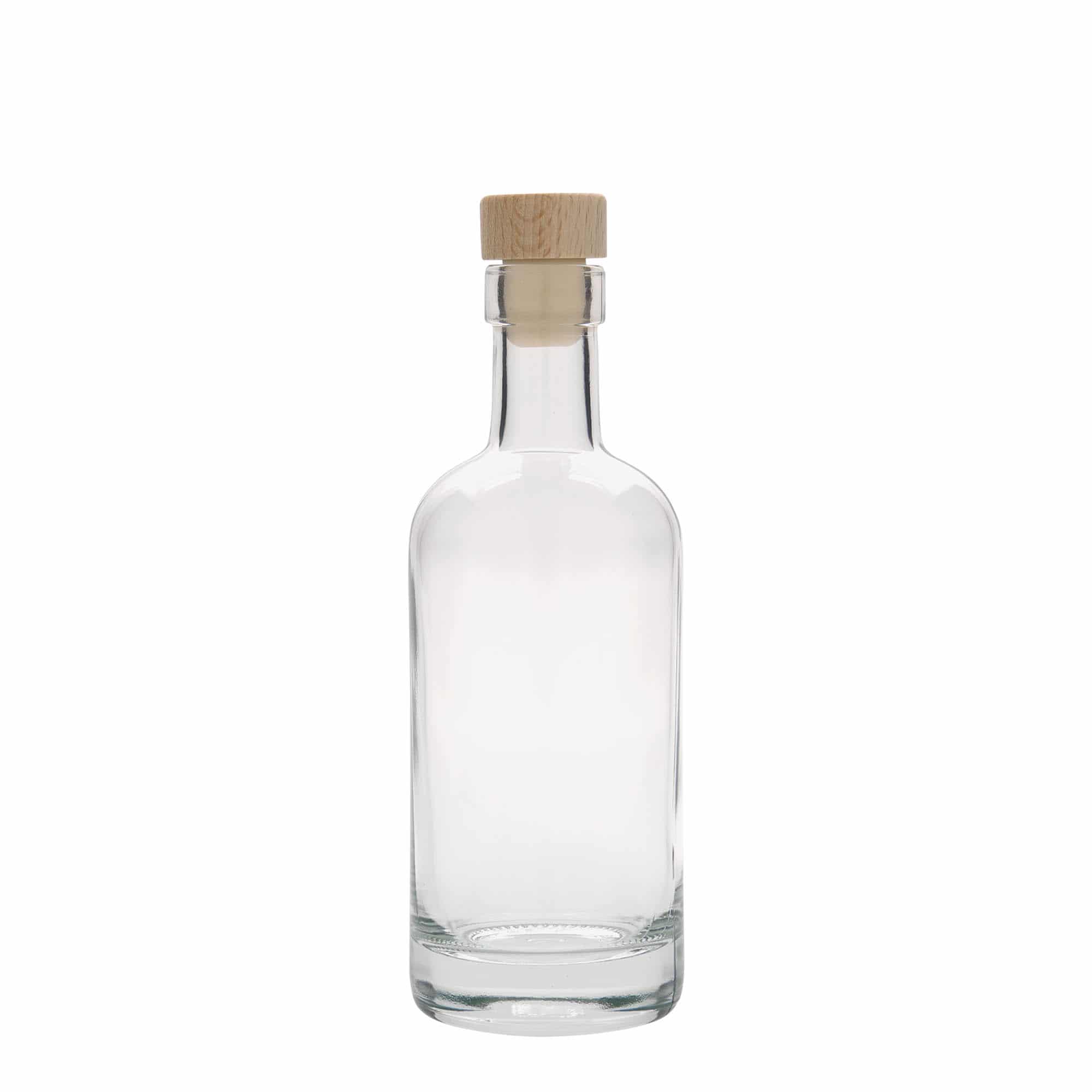 250 ml sklená fľaša „Linea Uno“, hrdlo: korok