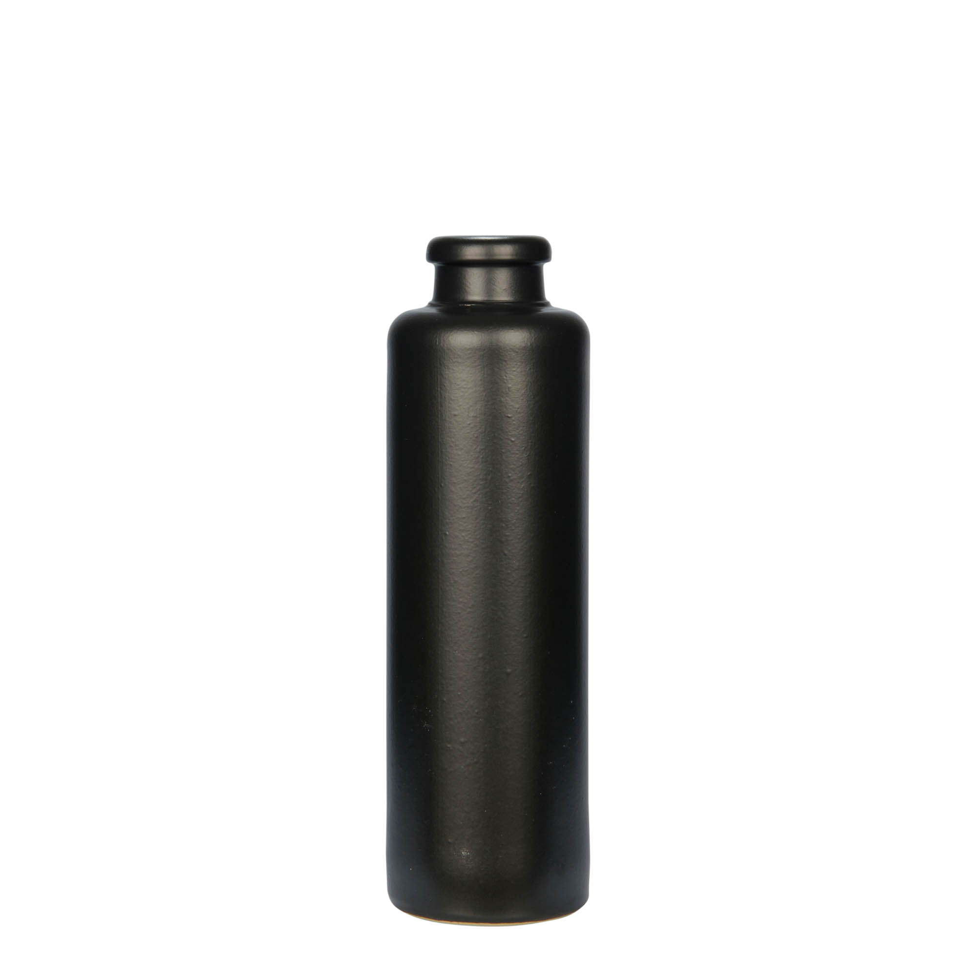 200 ml hlinený džbán, kamenina, čierny, hrdlo: korkové