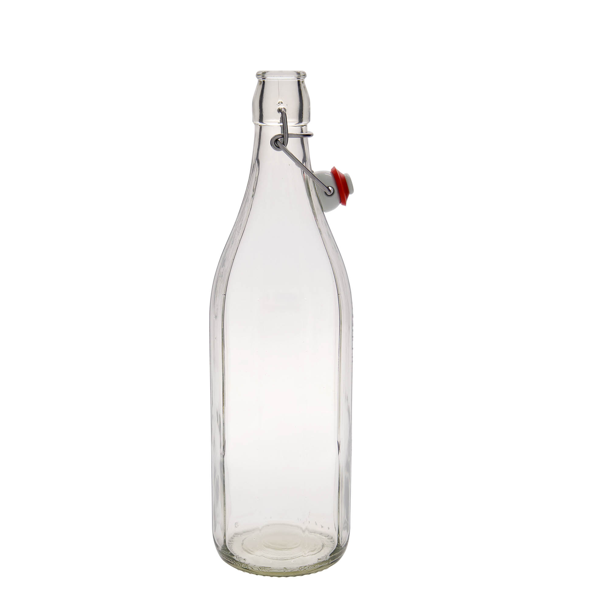 1.000 ml sklenená fľaša 'Bravo' #, desaťhranná, hrdlo: s pákovým uzáverom 1.000 ml sklenená fľaša 'Bravo' #, desaťhranná, hrdlo: s pákovým uzáverom