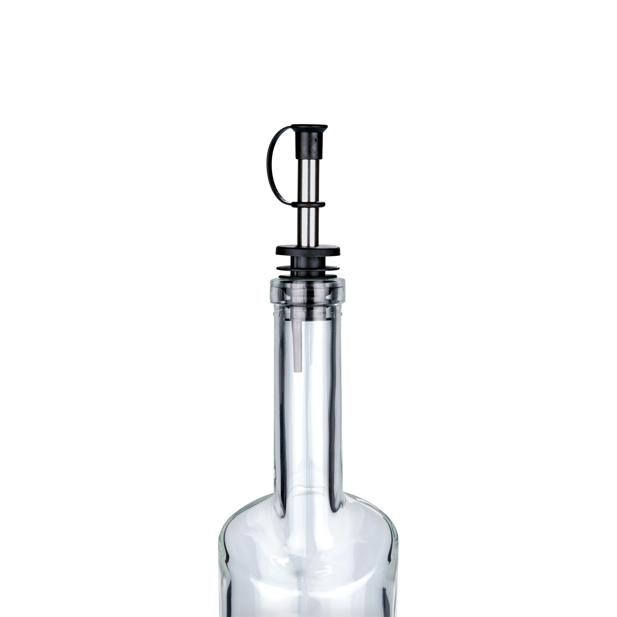 Nálevka Inox s viečkom, nerezová oceľ, strieborná
