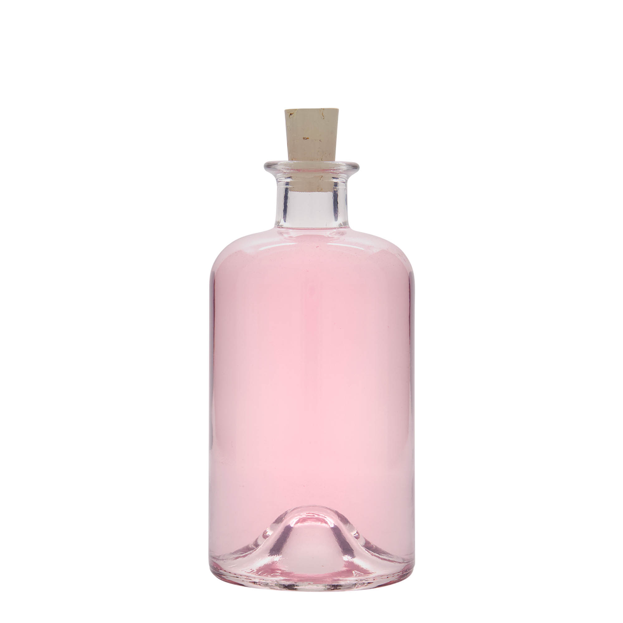 500 ml sklenená fľaša lekárnika 'Doktor', hrdlo: korok