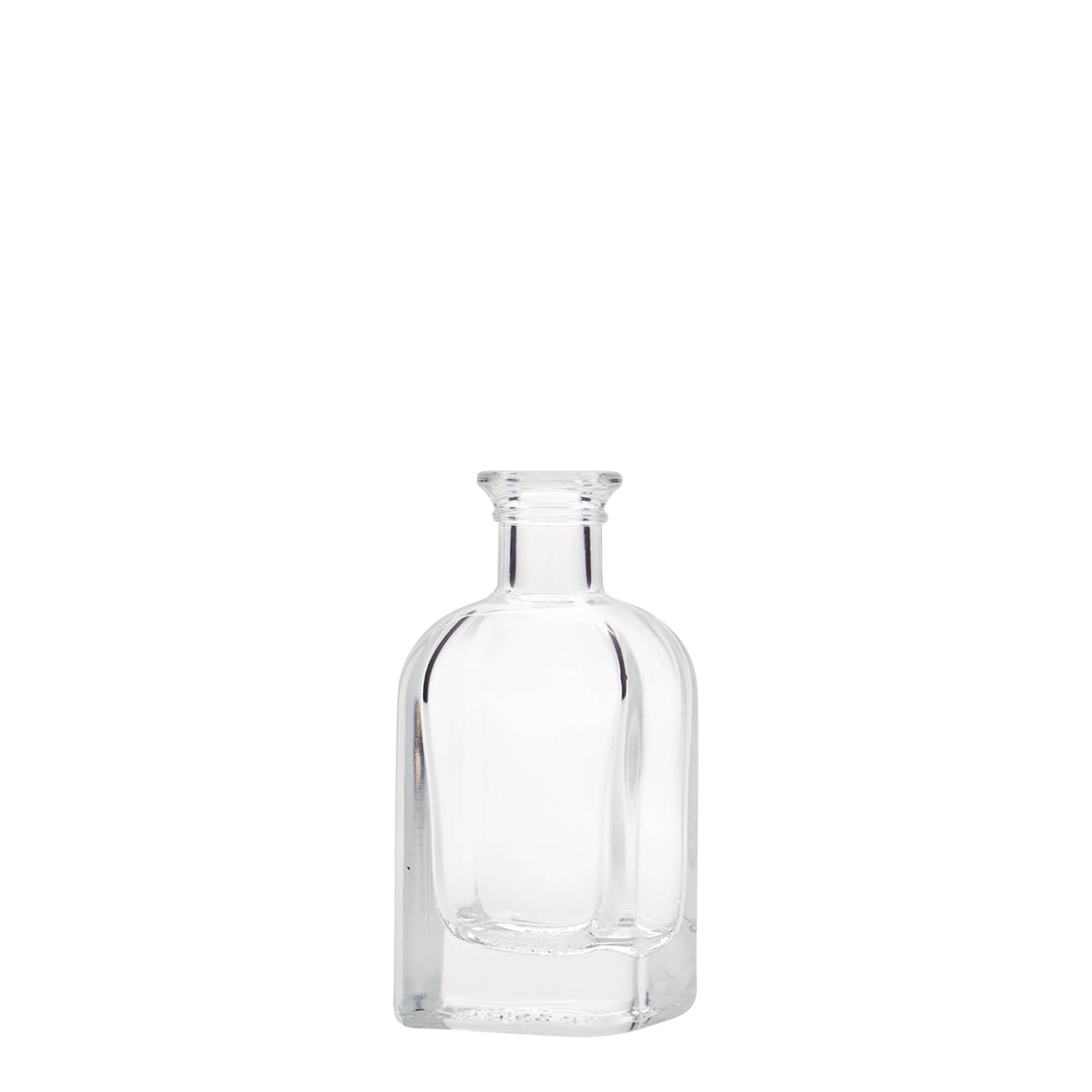 40 ml sklenená fľaša Apotheker Carré, štvorcová, hrdlo: korok