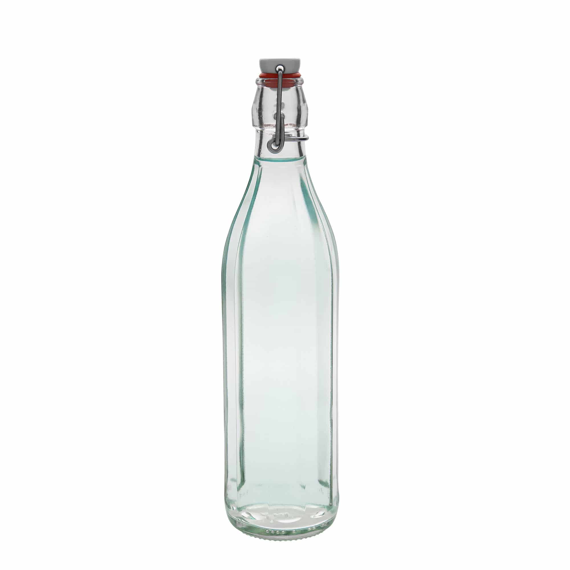 750 ml sklenená fľaša 'Bravo', desaťuholníková, hrdlo: uzáver s pákou 750 ml sklenená fľaša 'Bravo', desaťuholníková, hrdlo: uzáver s pákou
