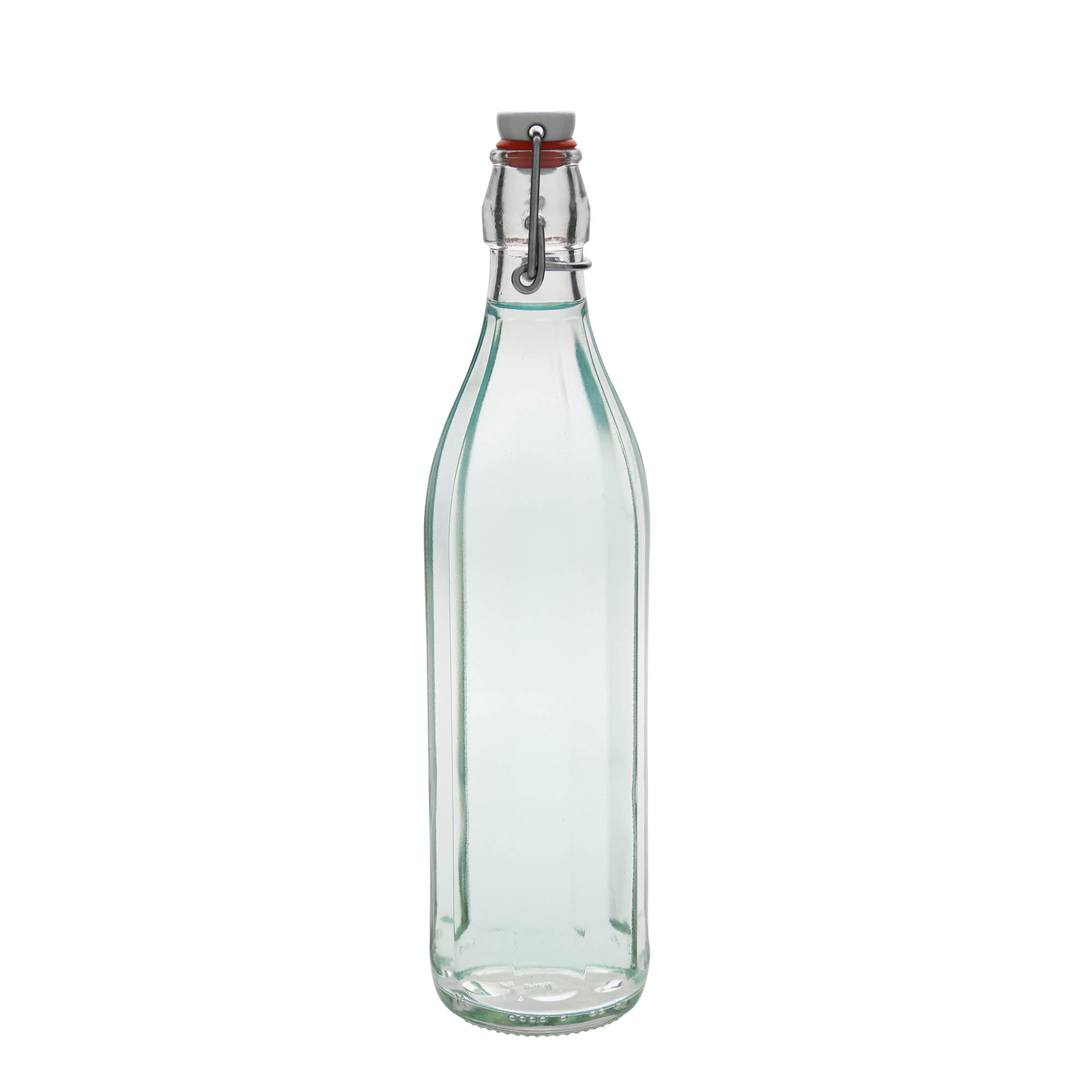 750 ml sklenená fľaša 'Bravo', desaťuholníková, hrdlo: uzáver s pákou 750 ml sklenená fľaša 'Bravo', desaťuholníková, hrdlo: uzáver s pákou