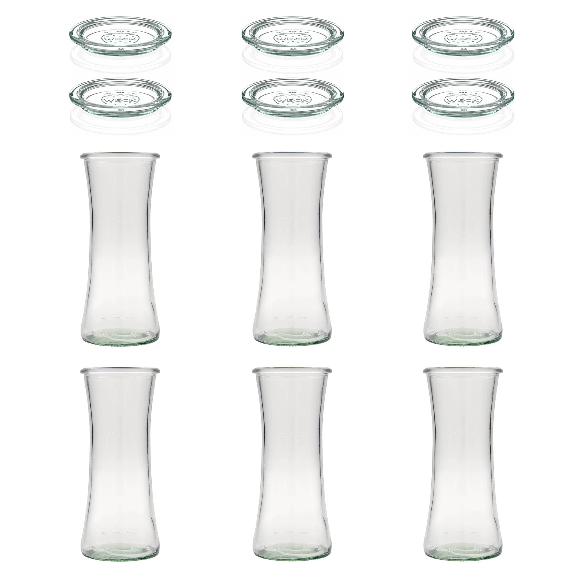 6x 730 ml WECK-gurmánska nádoba so skleneným viečkom RR 80