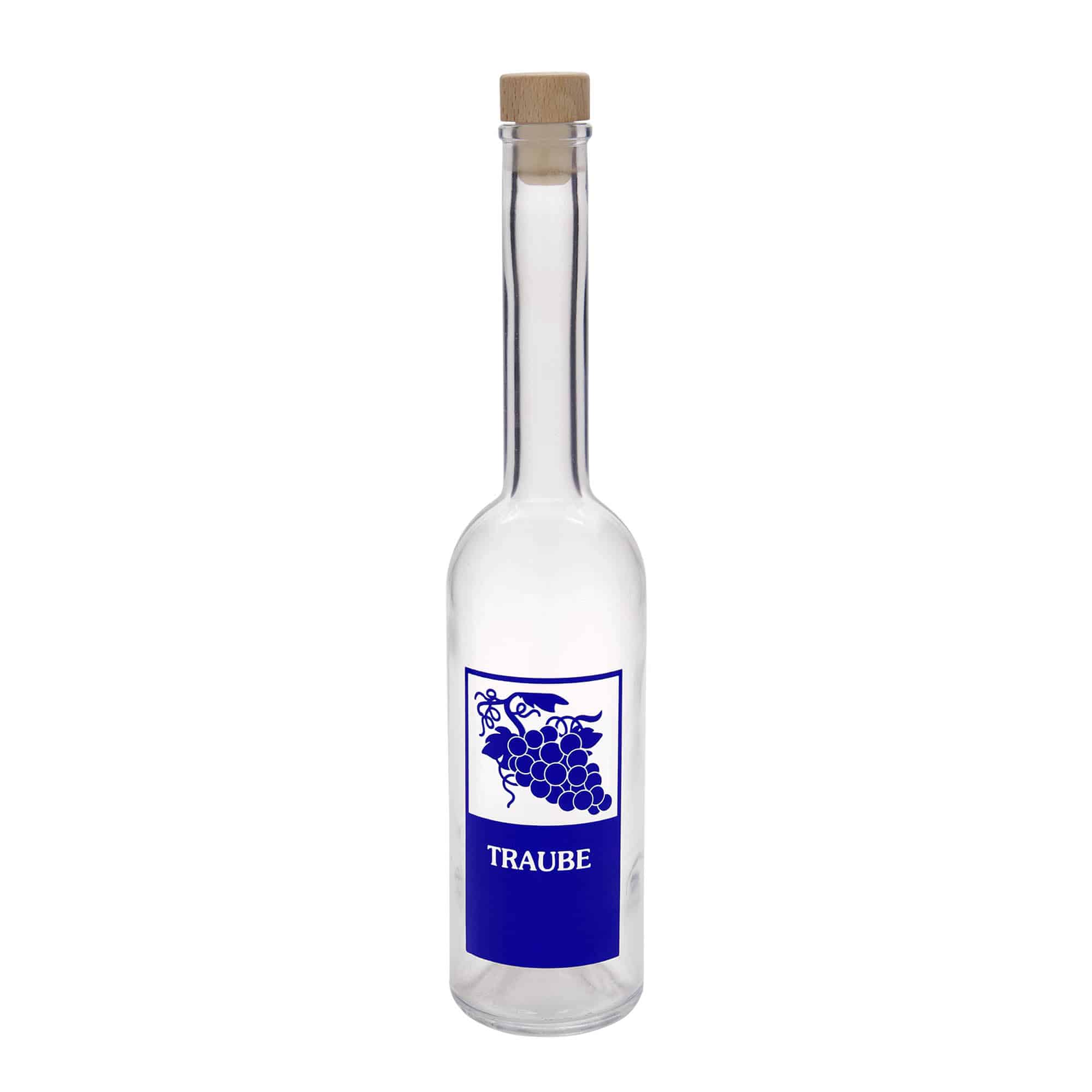 500 ml sklenená fľaša 'Opera', motív: Hrozno, hrdlo: Korek