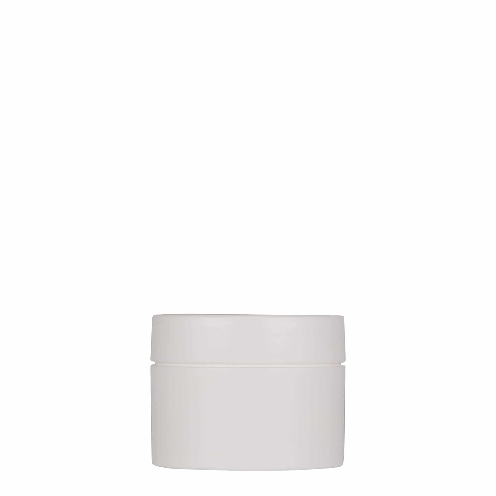 50 ml plastová dóza „Antonella“, PP, biela farba, hrdlo: skrutkovací uzáver