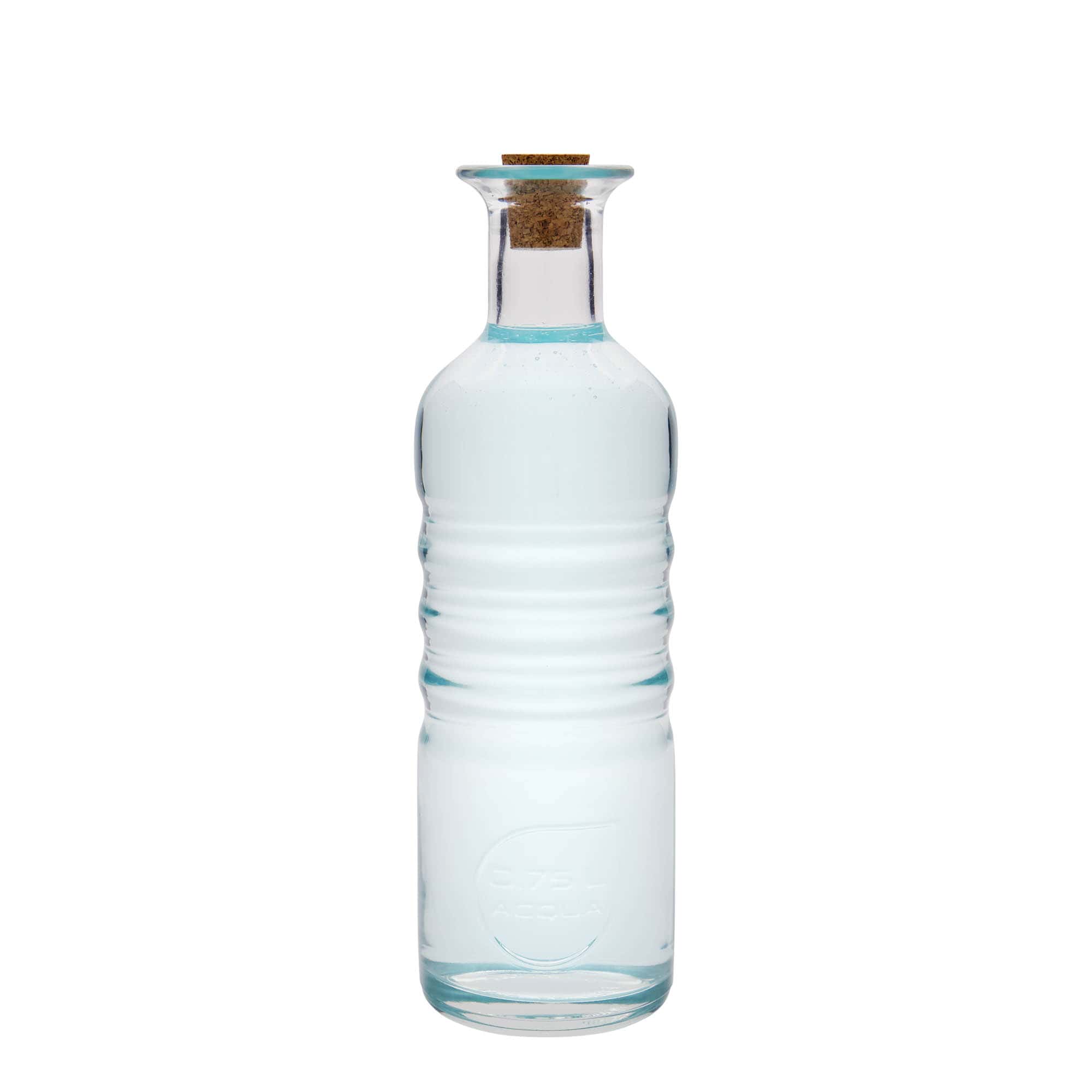 750 ml sklenená fľaša 'Optima Acqua', hrdlo: korok