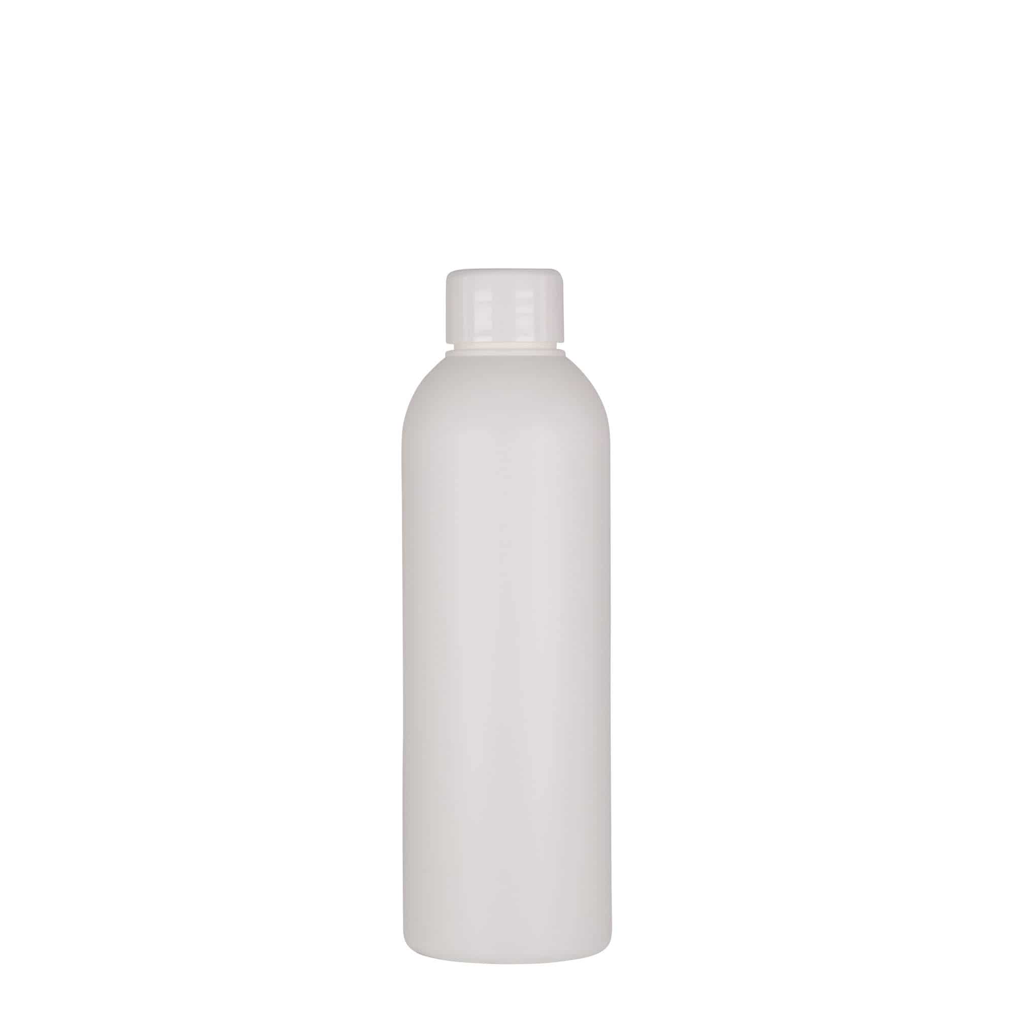 200 ml plastová fľaša „Tuffy“, HDPE, biela farba, hrdlo: GPI 24/410