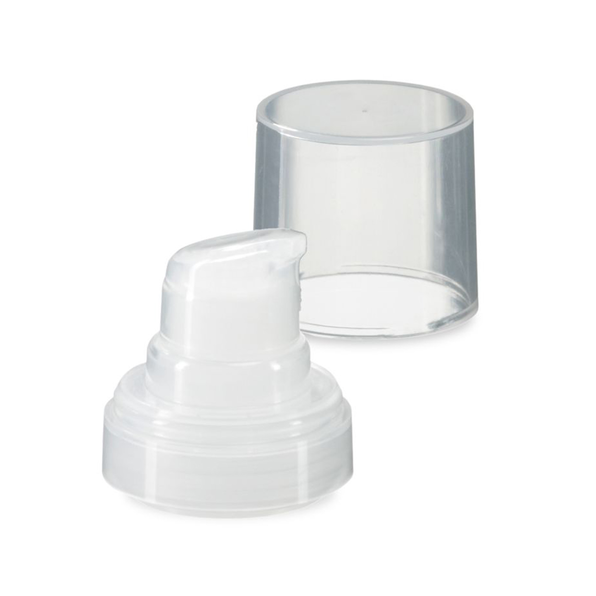 Airless hlava Micro prírodná + prírodná lesklá nasadzovacia krytka Airless hlava Micro prírodná + prírodná lesklá nasadzovacia krytka