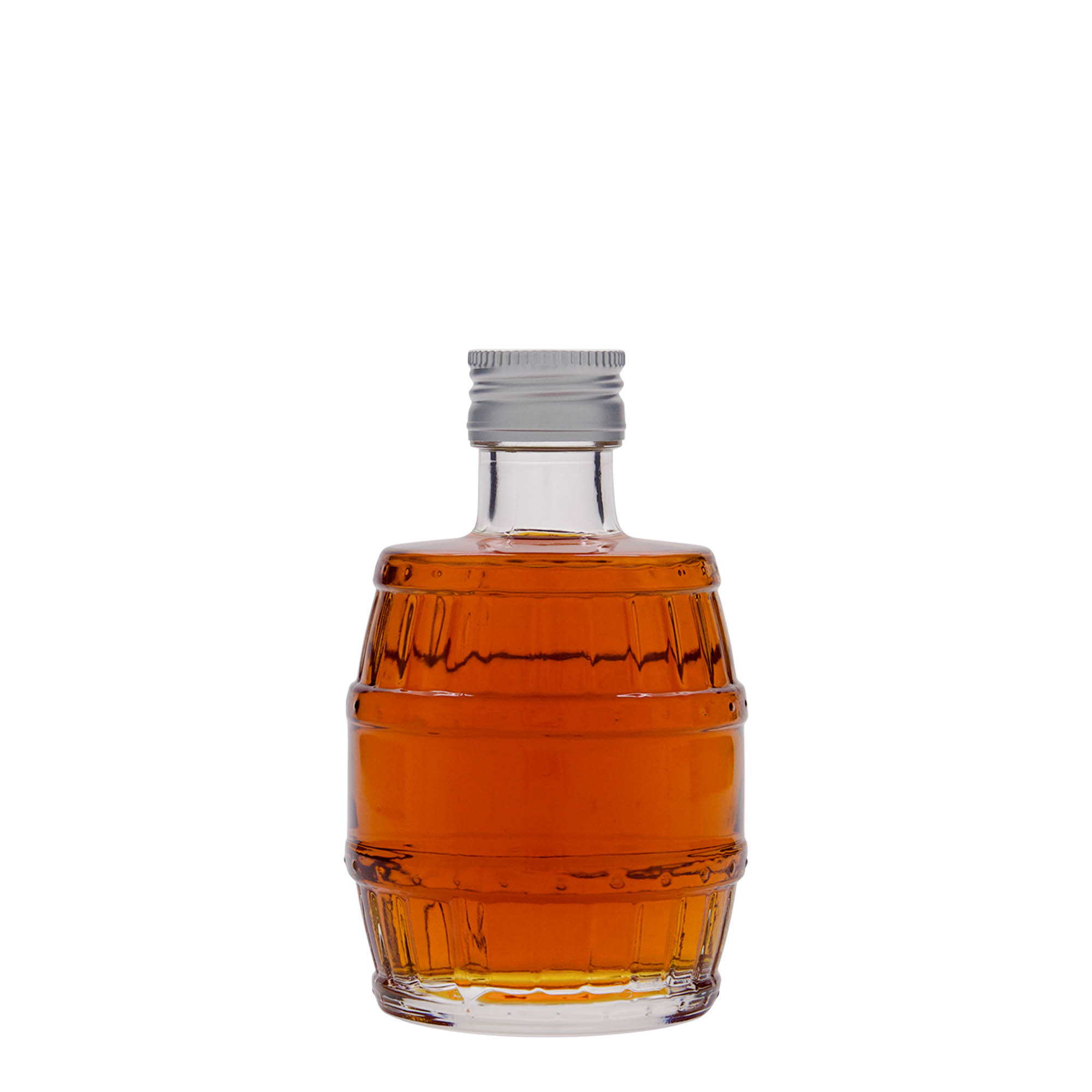 200 ml sklenená fľaša 'sud', hrdlo: PP 28