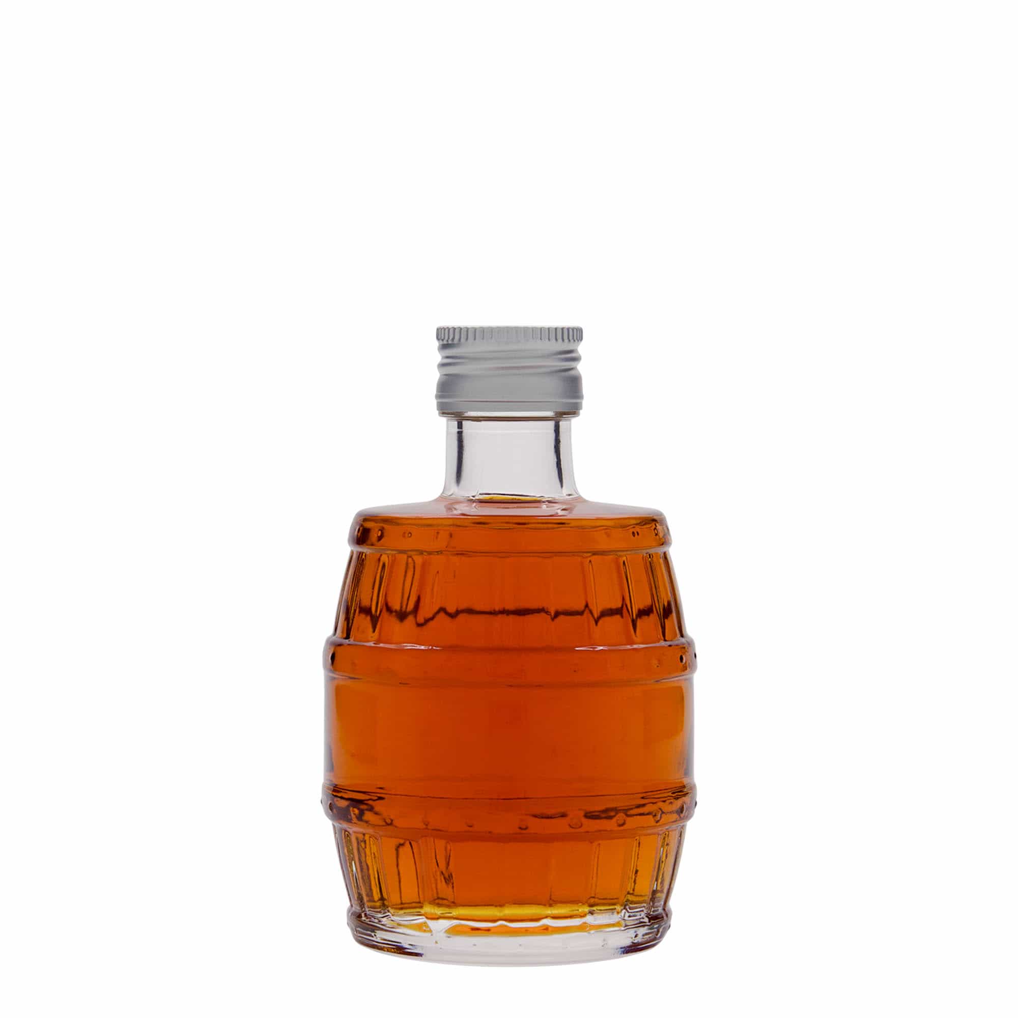 200 ml sklenená fľaša 'sud', hrdlo: PP 28