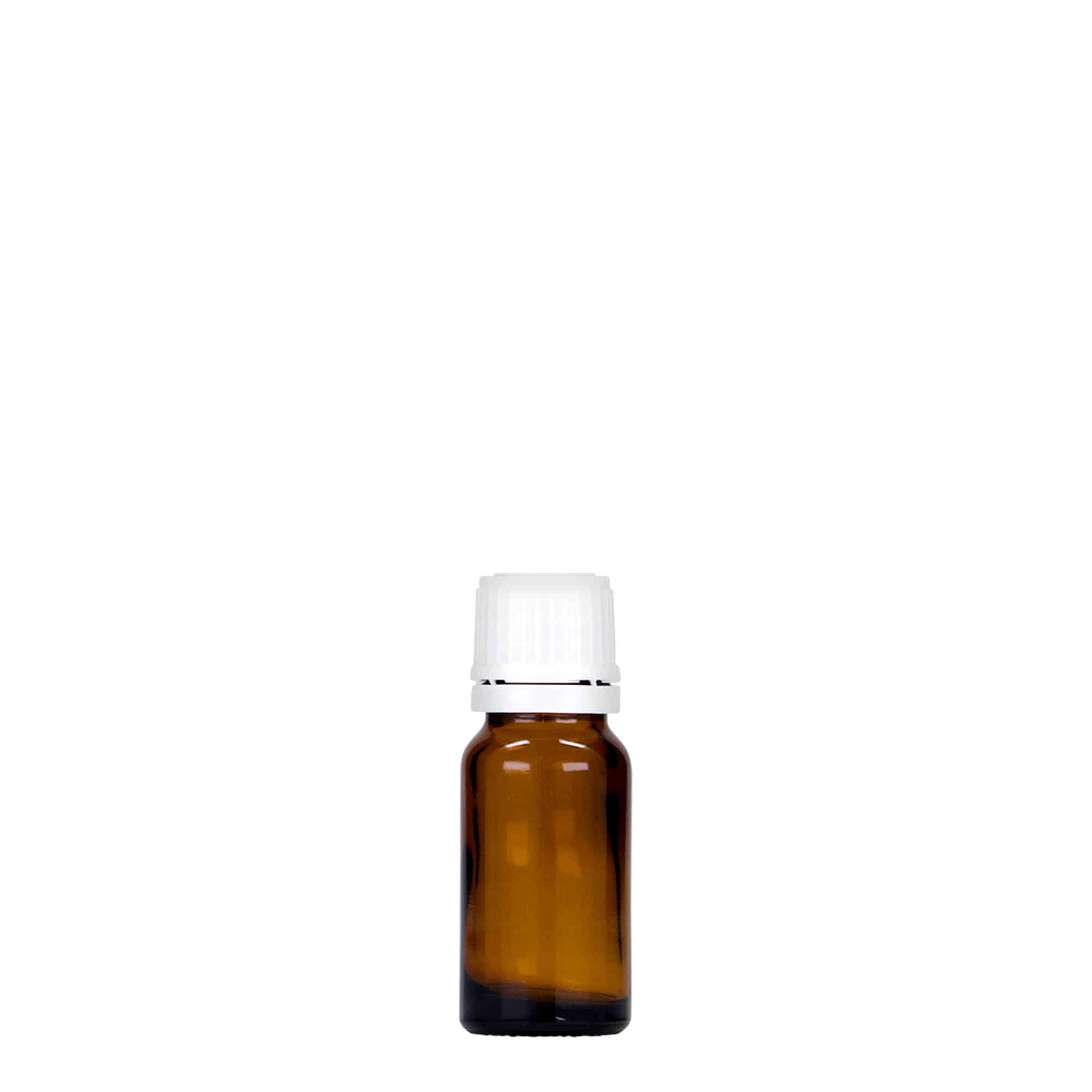 10 ml liekovka, sklená, hnedá farba, hrdlo: DIN 18