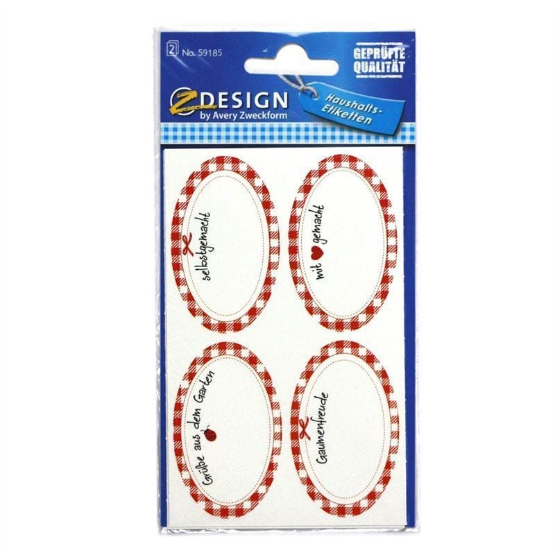 Zweckform etikety „Domáce“, oválne, papierové, viacfarebné Zweckform etikety „Domáce“, oválne, papierové, viacfarebné
