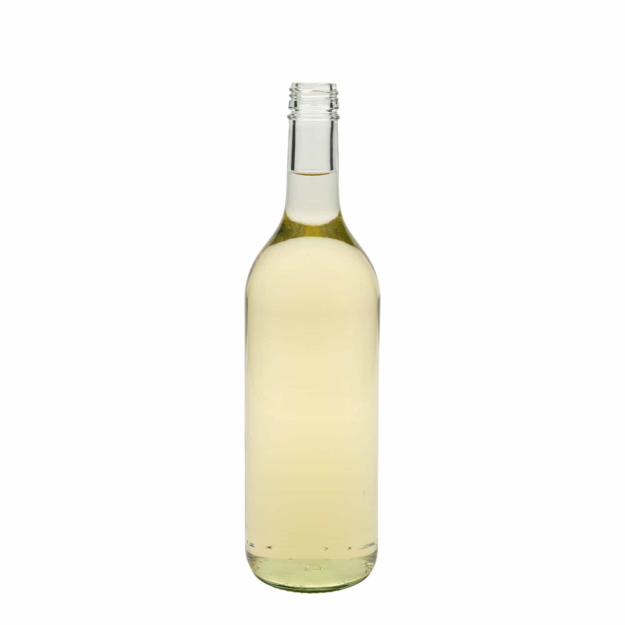 750 ml sklená fľaša „Bordeaux“, hrdlo: PP 28