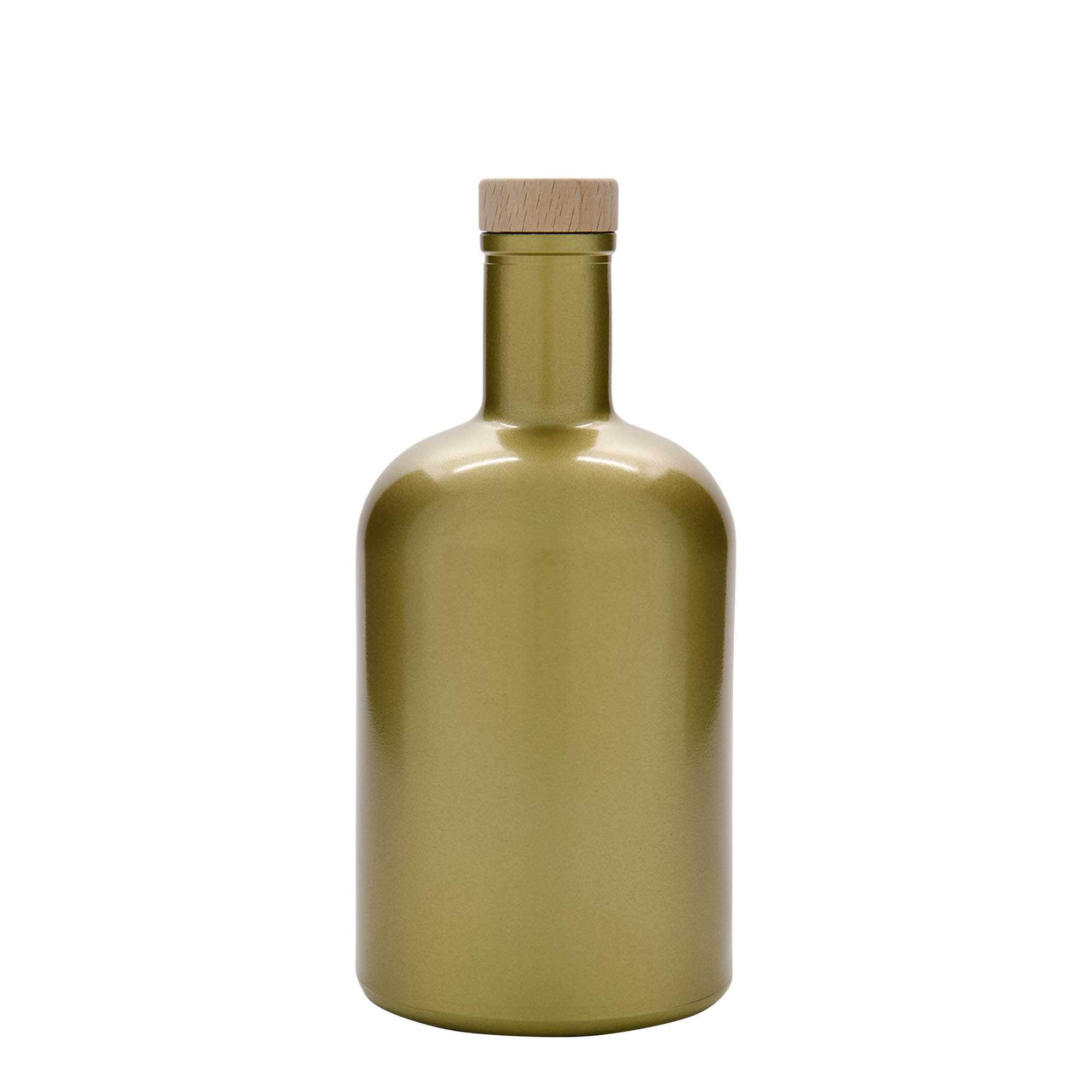 700 ml sklenená fľaša 'Gerardino', zlatá, hrdlo: korkové