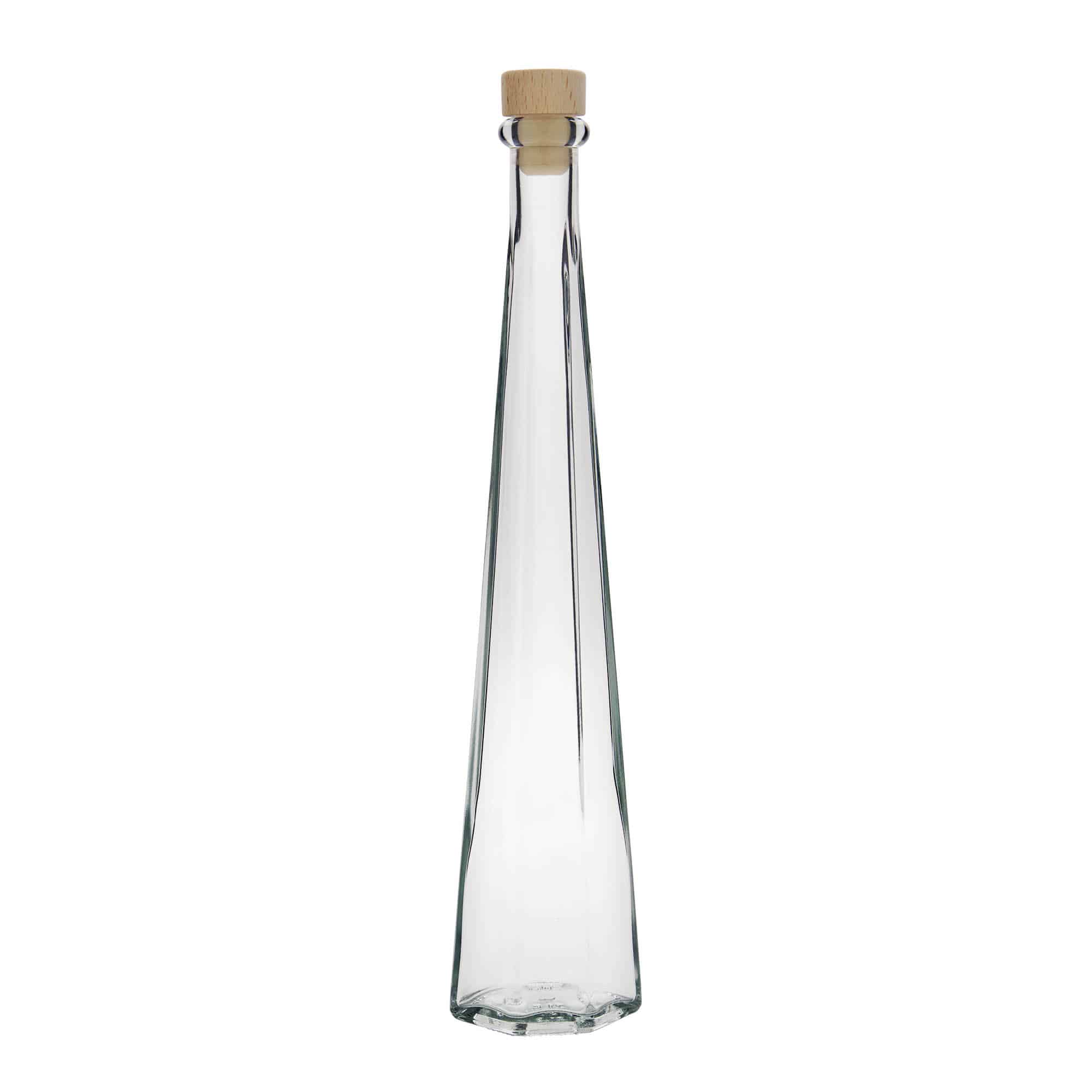 200 ml sklenená fľaša 'Dama Sexta', šesťuholníková, hrdlo: korok 200 ml sklenená fľaša 'Dama Sexta', šesťuholníková, hrdlo: korok