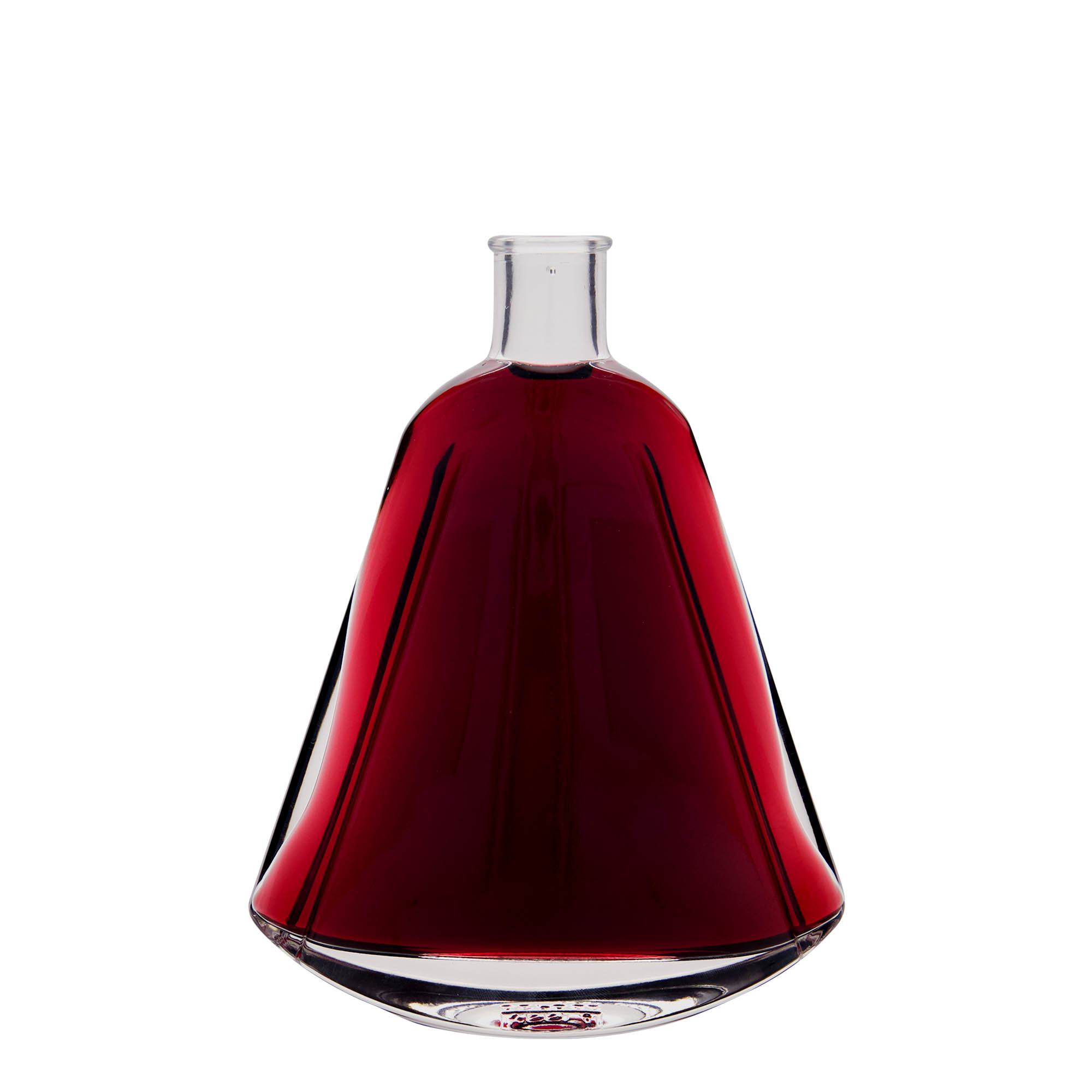 350 ml sklená fľaša „Maurizio“, oválna, hrdlo: korok