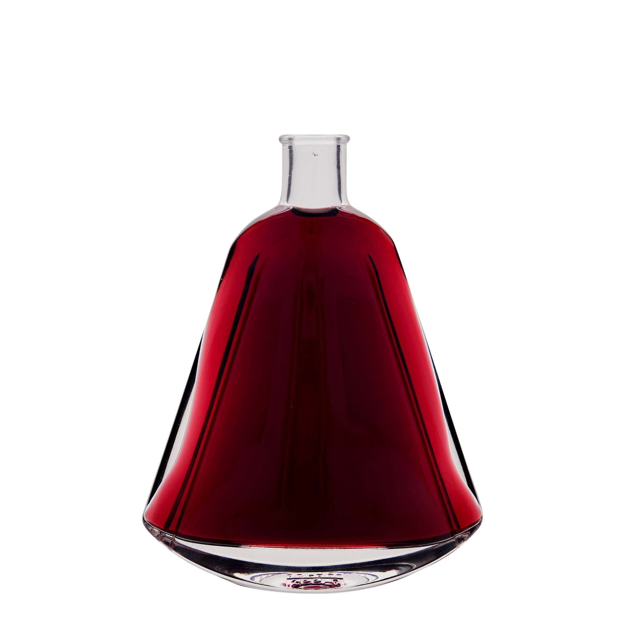 350 ml sklená fľaša „Maurizio“, oválna, hrdlo: korok
