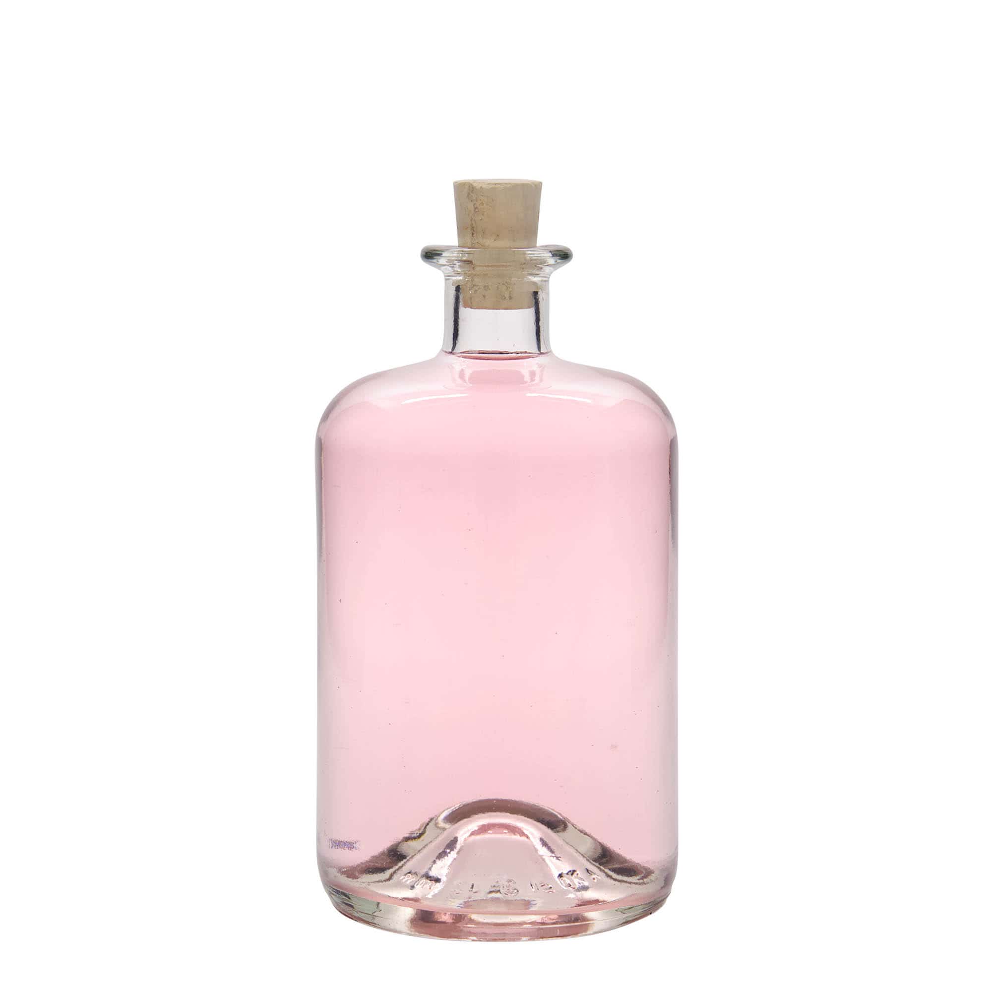 700 ml sklená fľaša lekárnická, hrdlo: korok