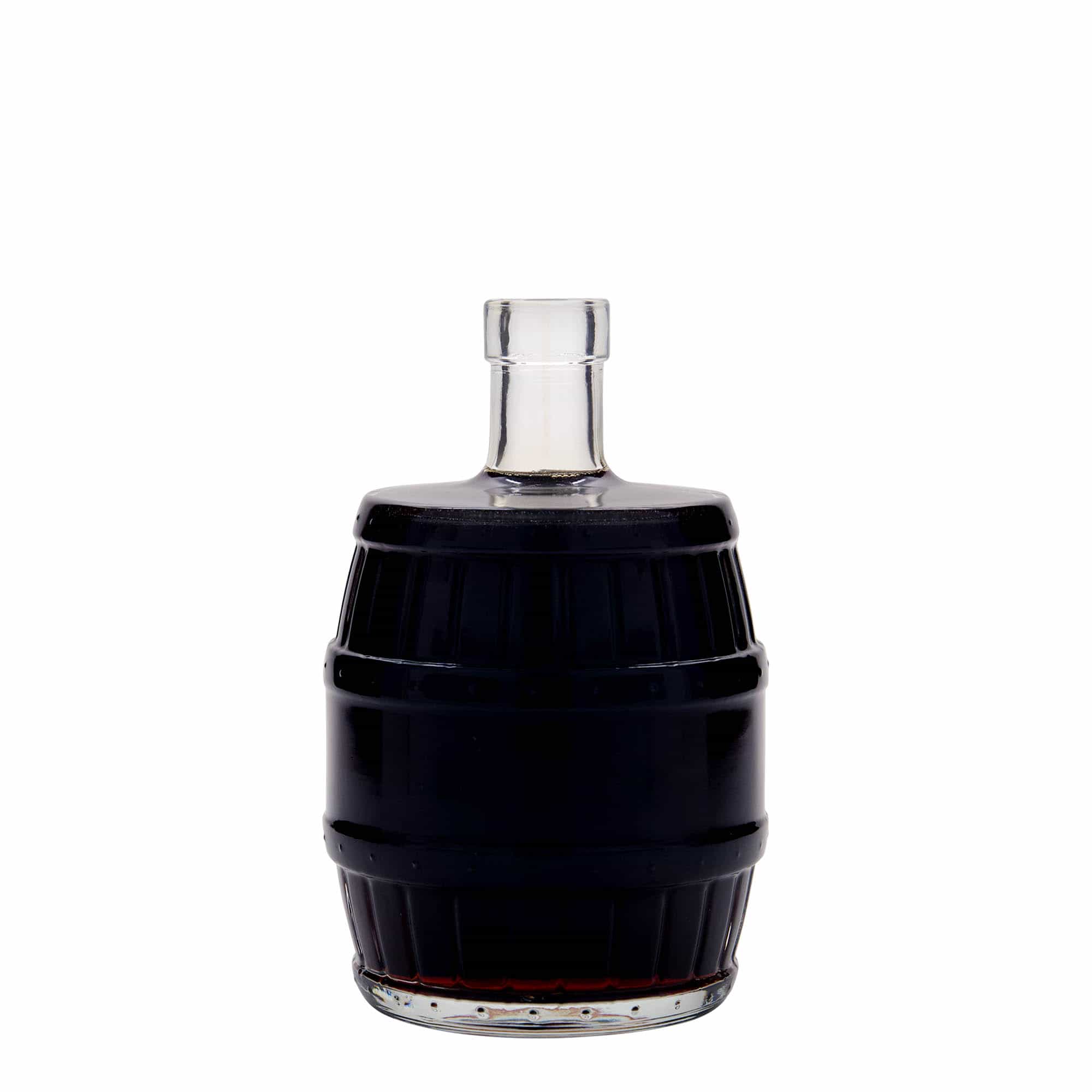 500 ml sklená fľaša „Sud“, hrdlo: korok