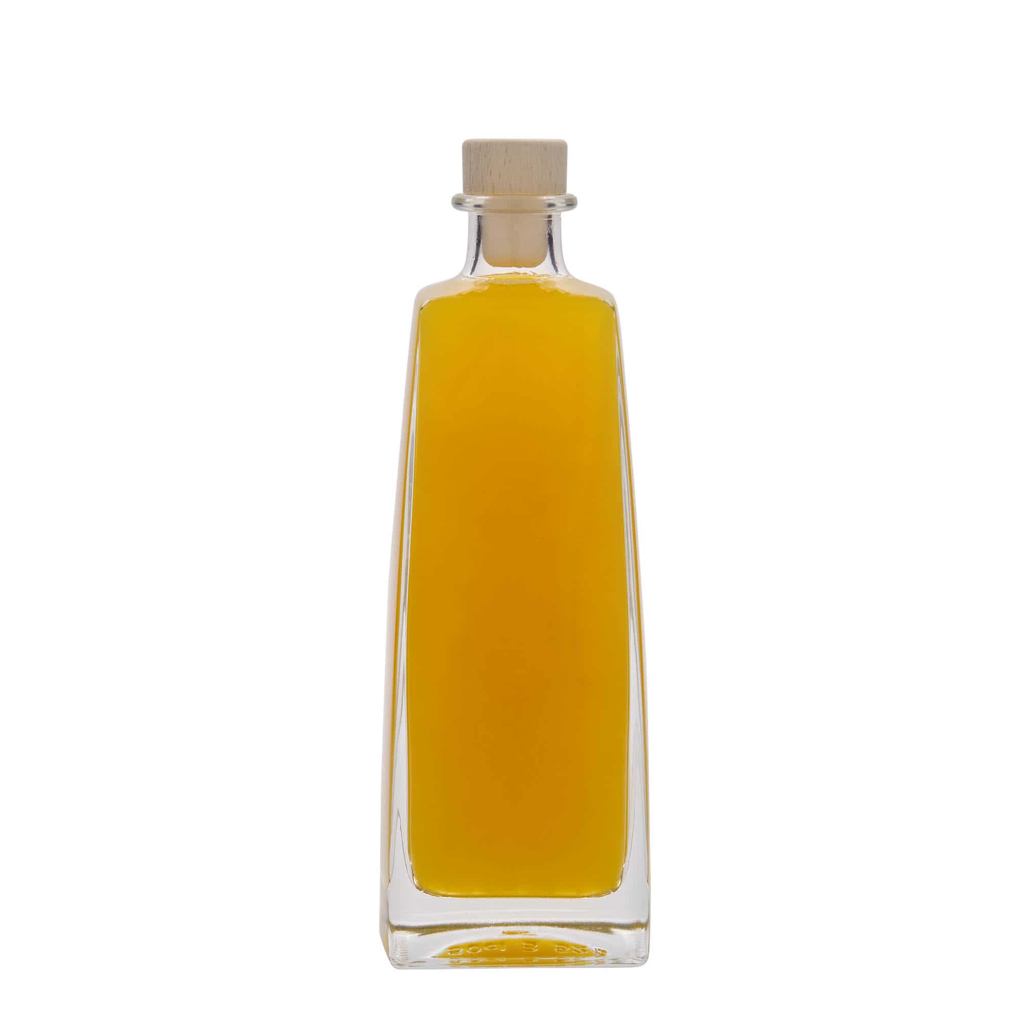 500 ml sklená fľaša „Timmy“, obdĺžniková, hrdlo: korok