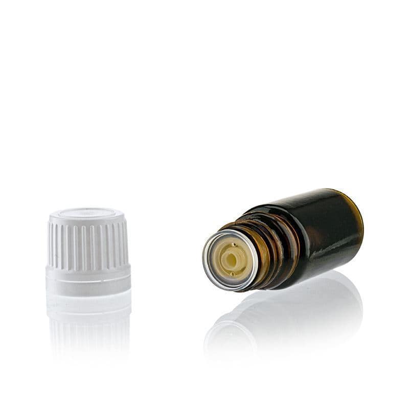 5 ml liekovka, sklená, hnedá farba, hrdlo: DIN 18