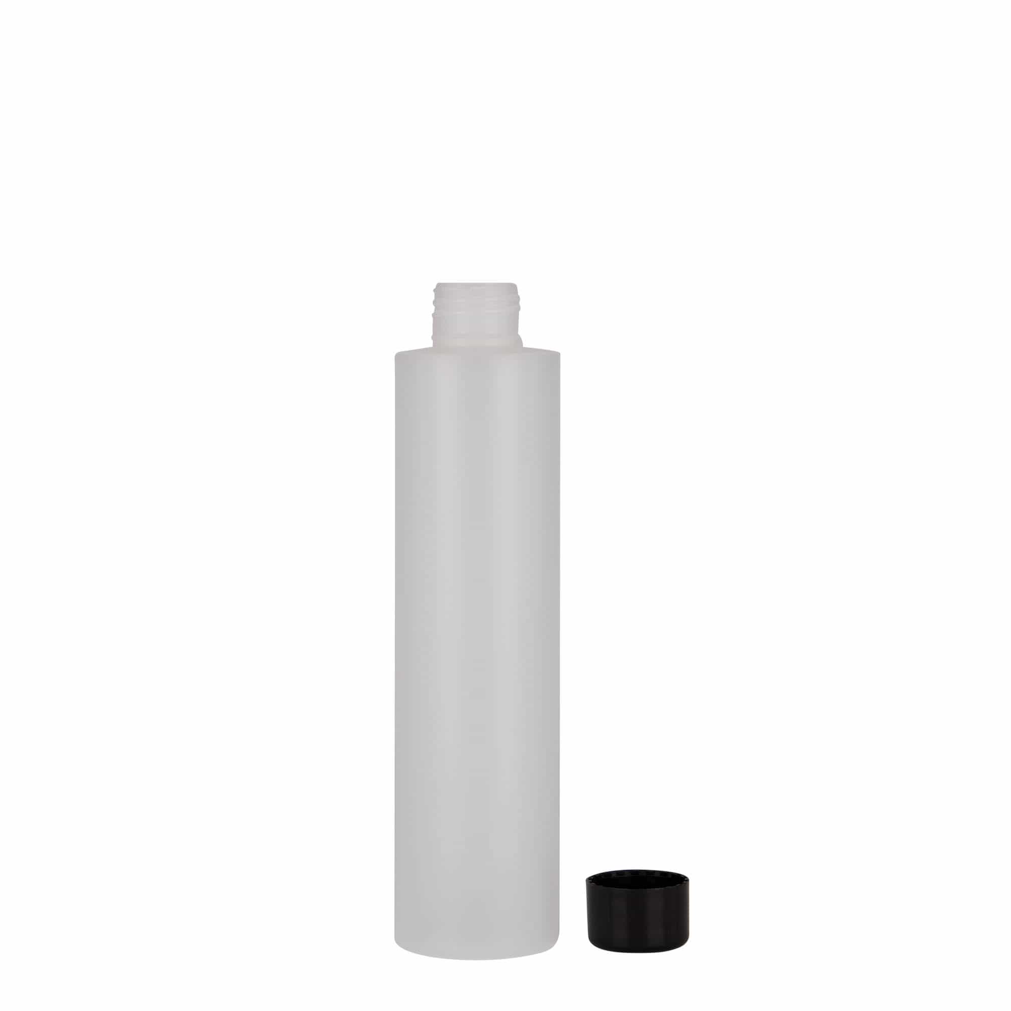 200 ml plastová fľaša „Pípa“, HDPE, prírodná farba, hrdlo: GPI 24/410